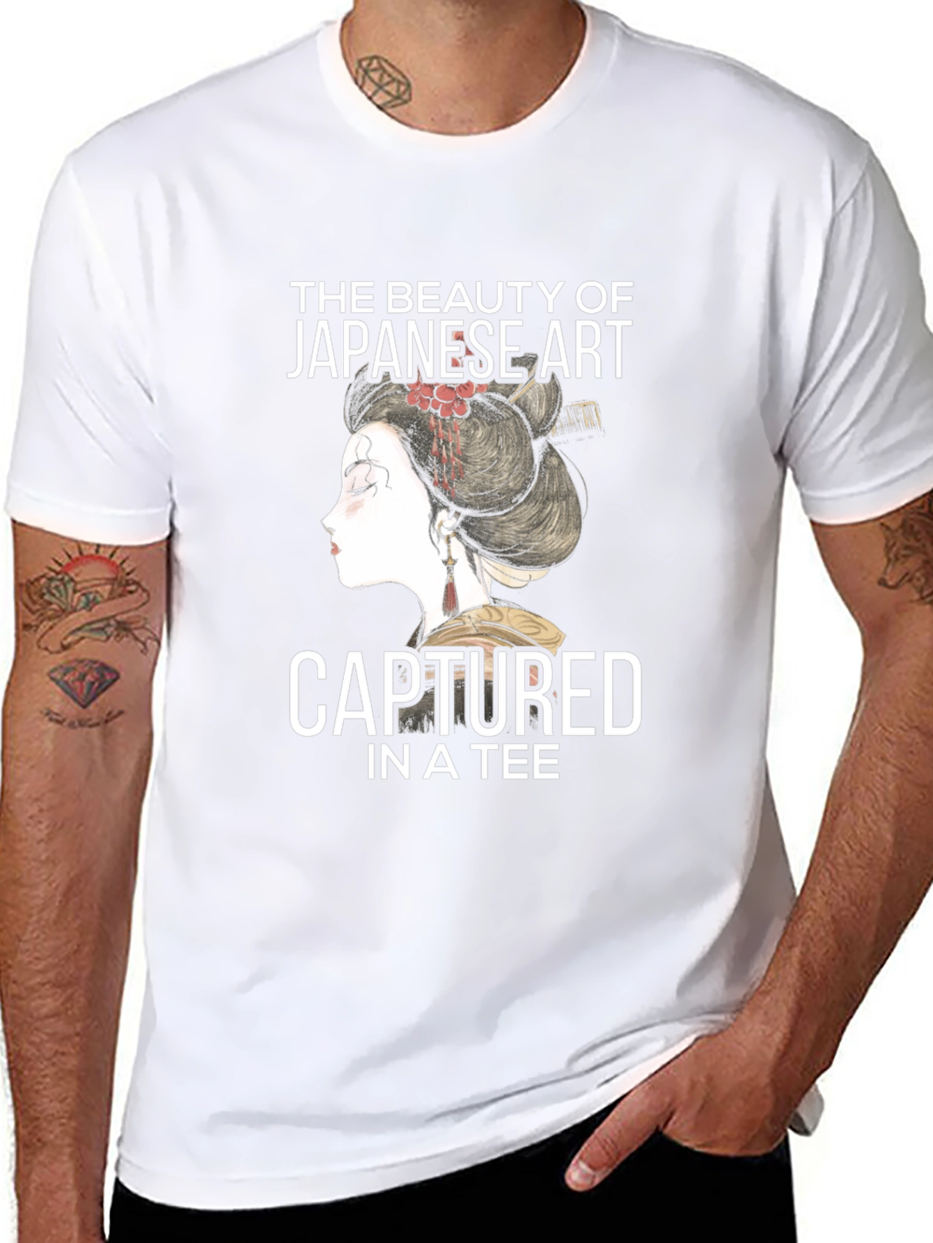 Japanese Art Tee: Beauty Captured in Style