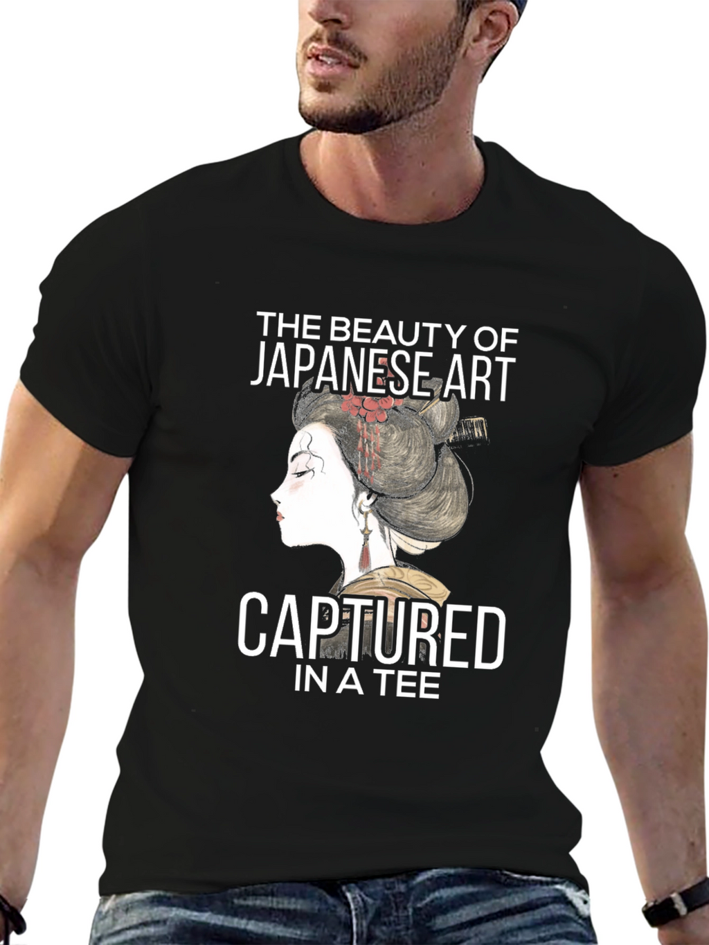 Japanese Art Tee: Beauty Captured in Style