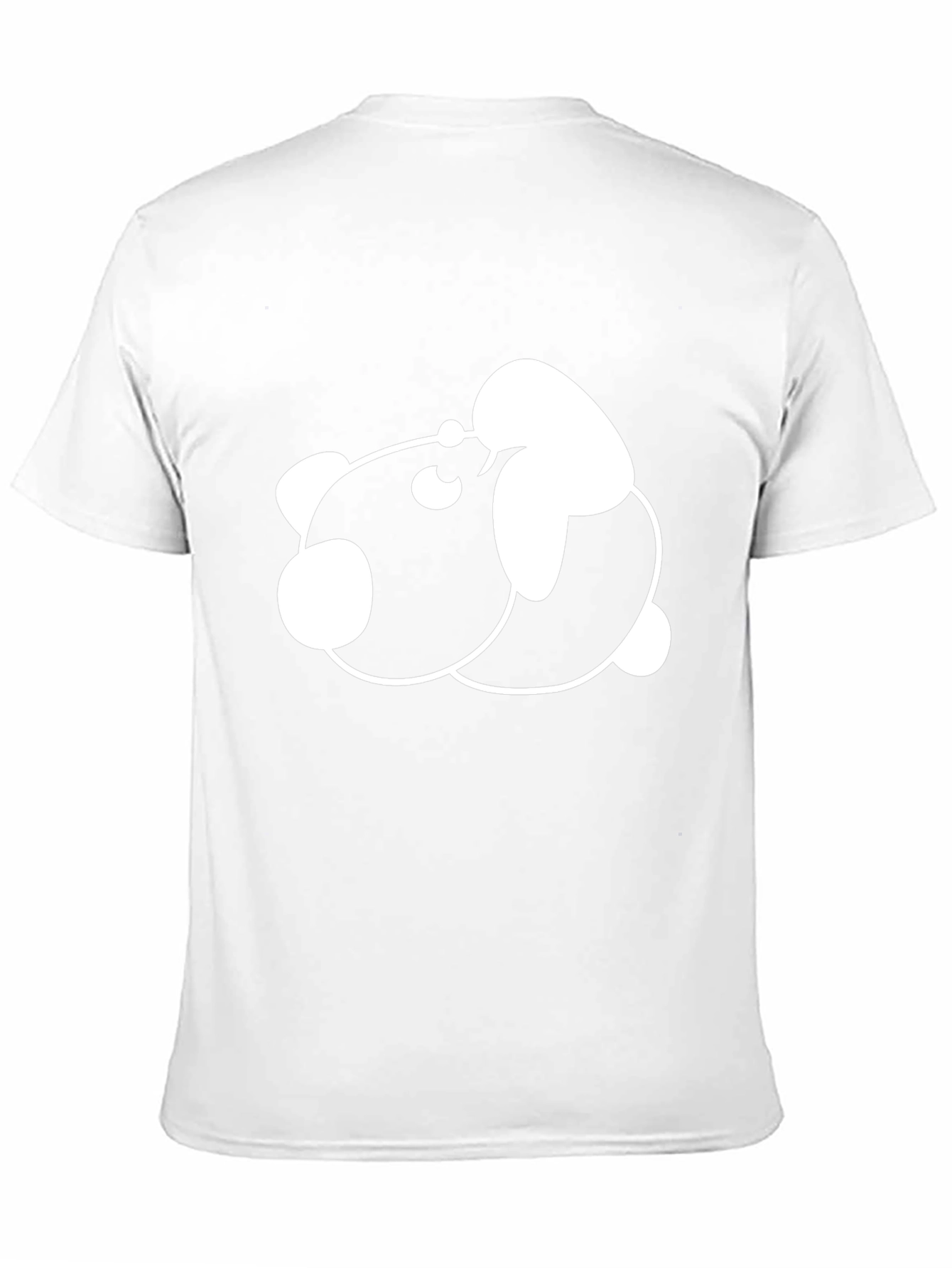 Cute Panda Graphic Print Black T-Shirt