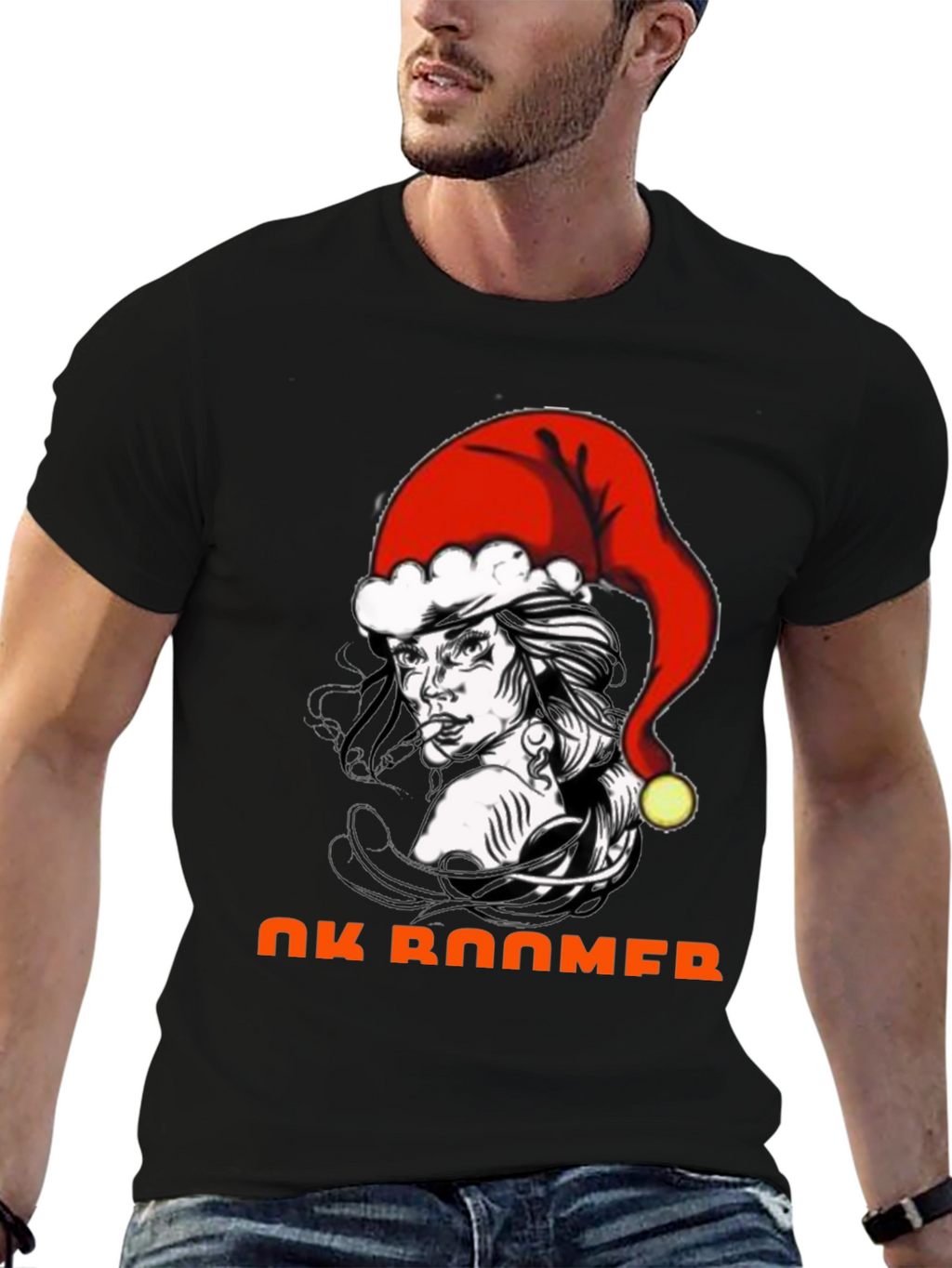 OK Boomer Christmas Graphic T-Shirt