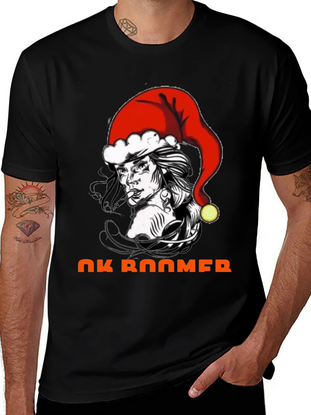 OK Boomer Christmas Graphic T-Shirt