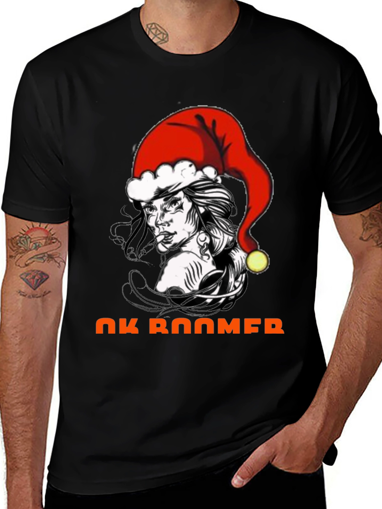 OK Boomer Christmas Graphic T-Shirt