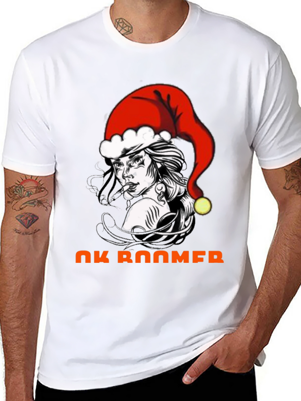 OK Boomer Christmas Graphic T-Shirt