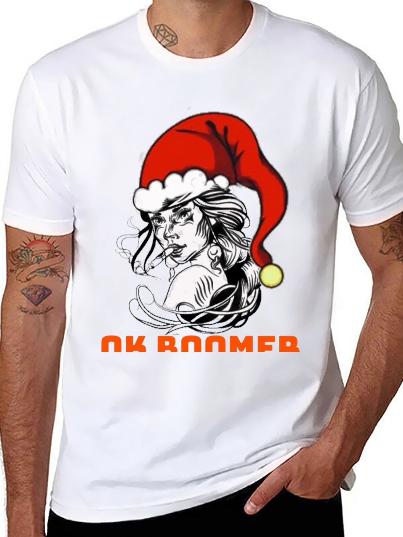OK Boomer Christmas Graphic T-Shirt