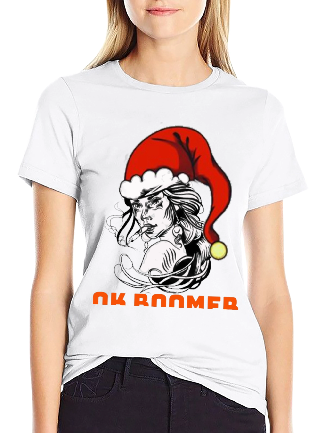 OK Boomer Christmas Graphic T-Shirt
