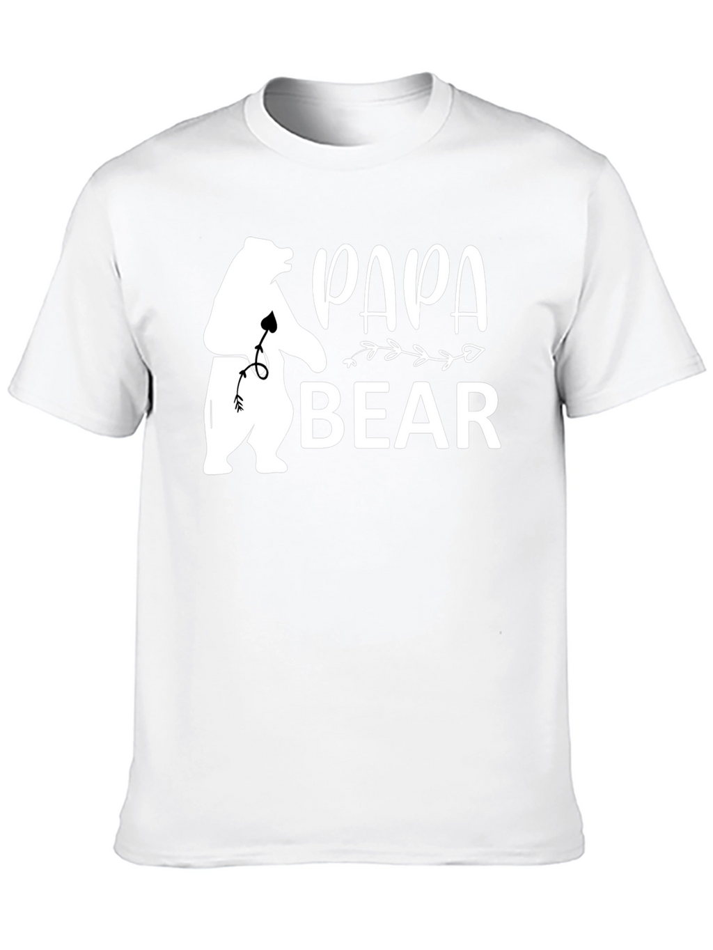 Papa Bear Graphic Tee - Black Short Sleeve