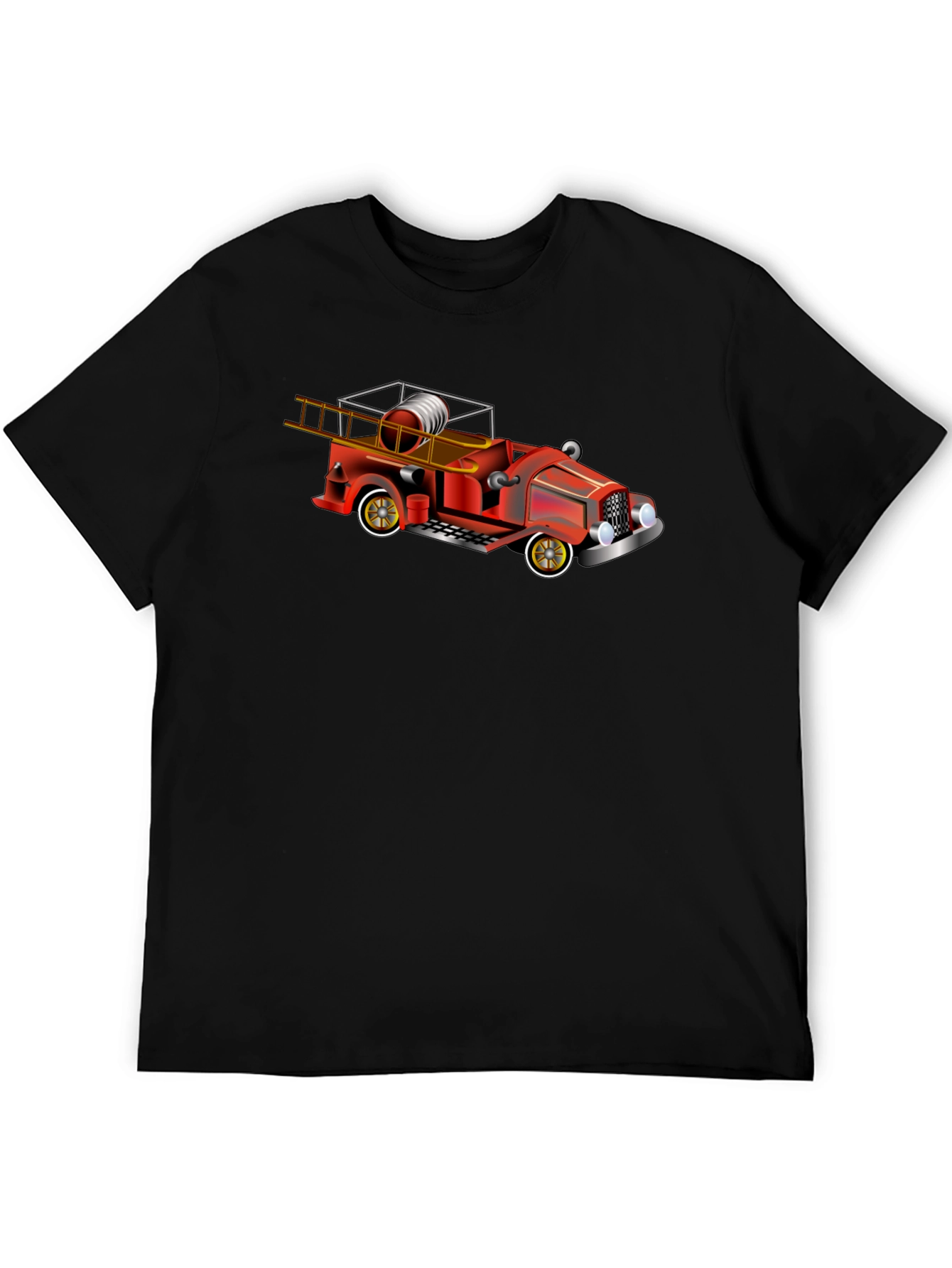 Vintage Fire Engine T-Shirt - Classic Truck Tee
