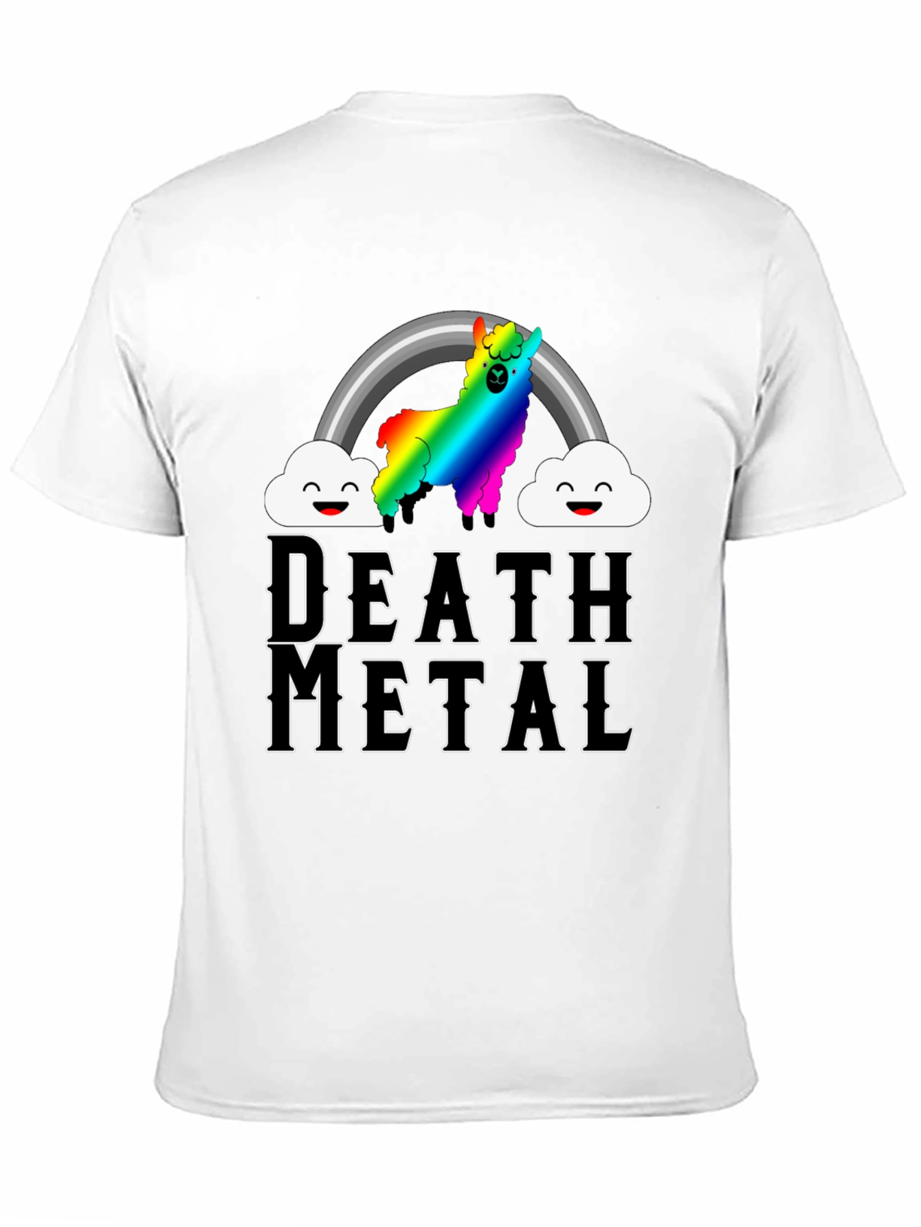 Death Metal Rainbow Llama T-Shirt
