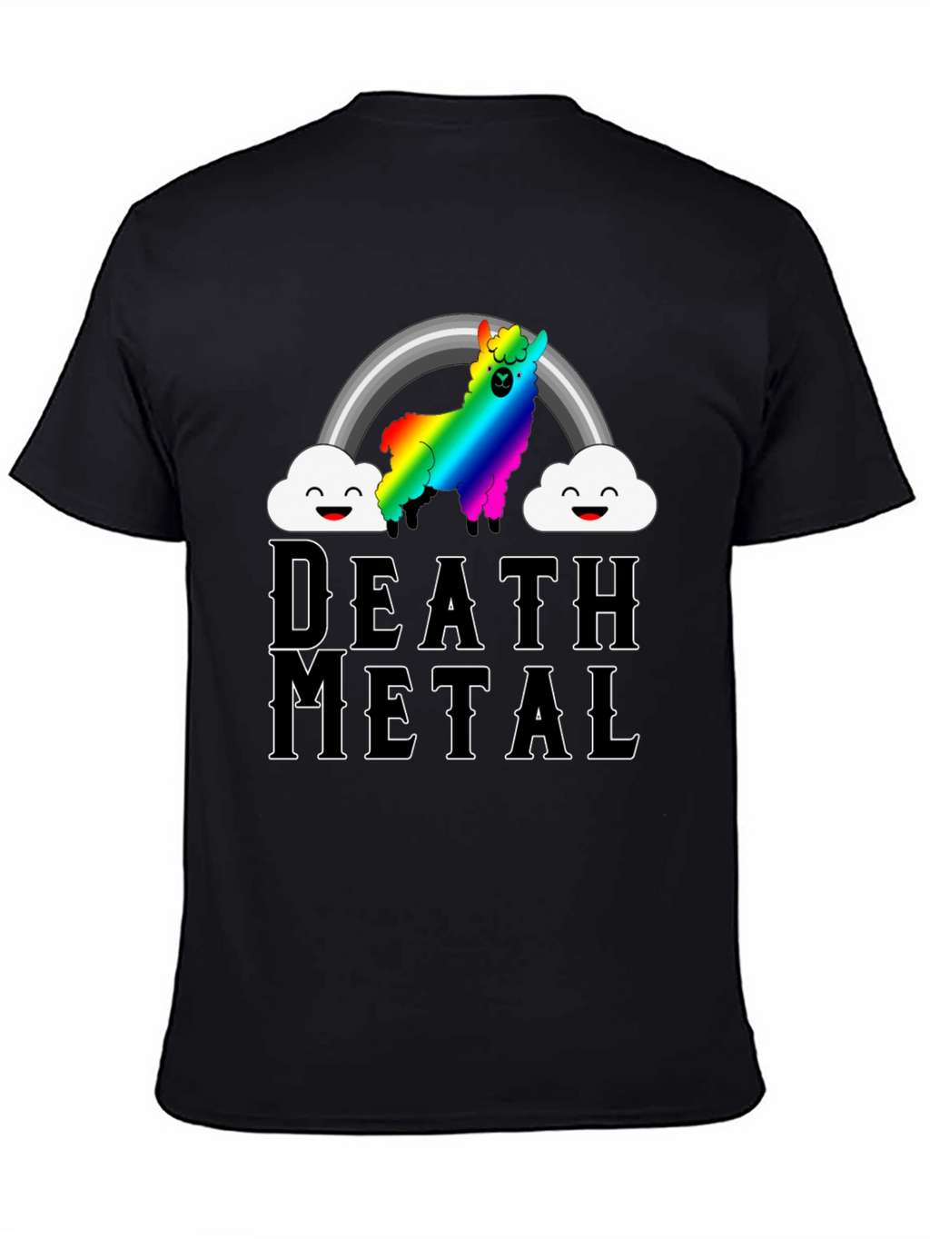 Death Metal Rainbow Llama T-Shirt