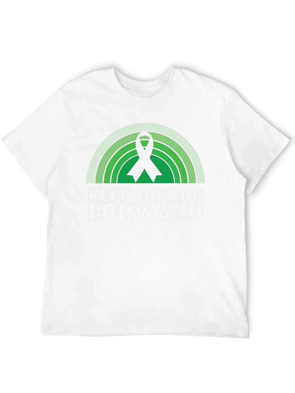 Keep Moving Forward Ribbon Graphic T-Shirt