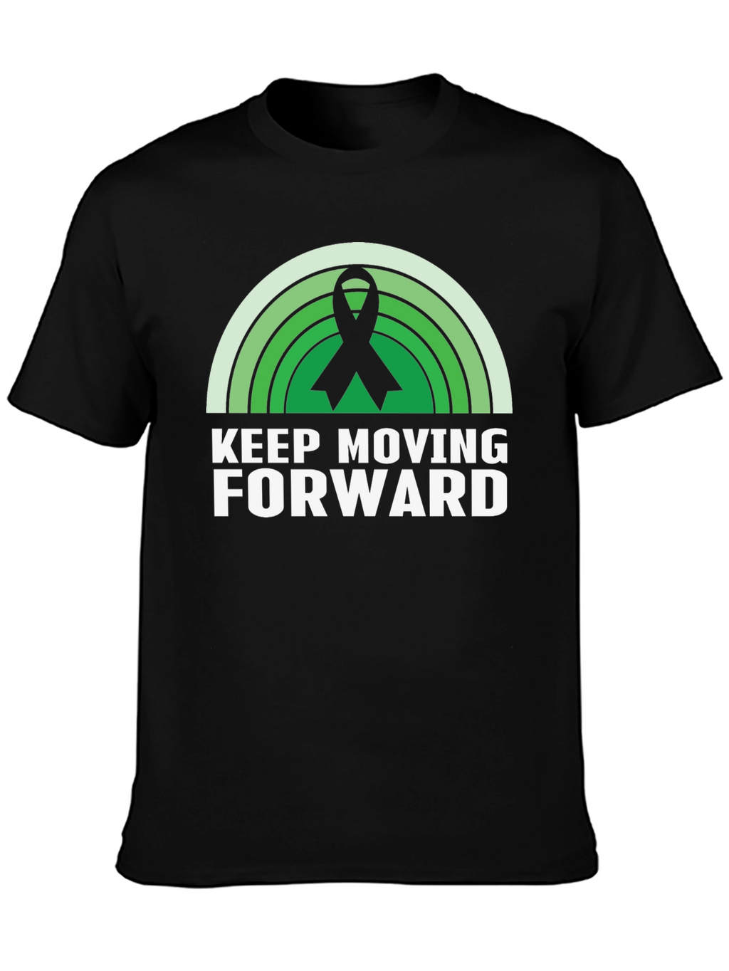 Keep Moving Forward Ribbon Graphic T-Shirt