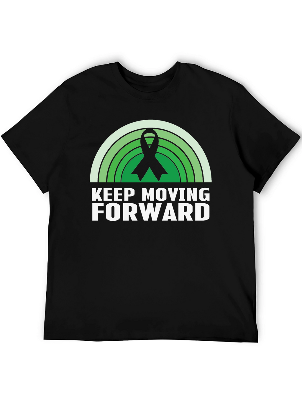 Keep Moving Forward Ribbon Graphic T-Shirt