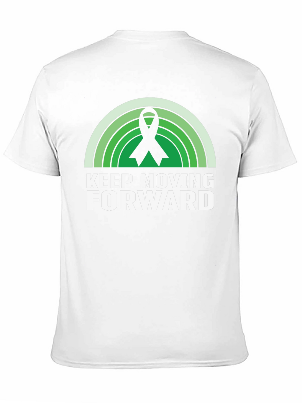 Keep Moving Forward Ribbon Graphic T-Shirt