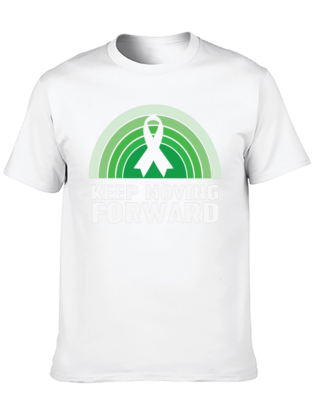 Keep Moving Forward Ribbon Graphic T-Shirt