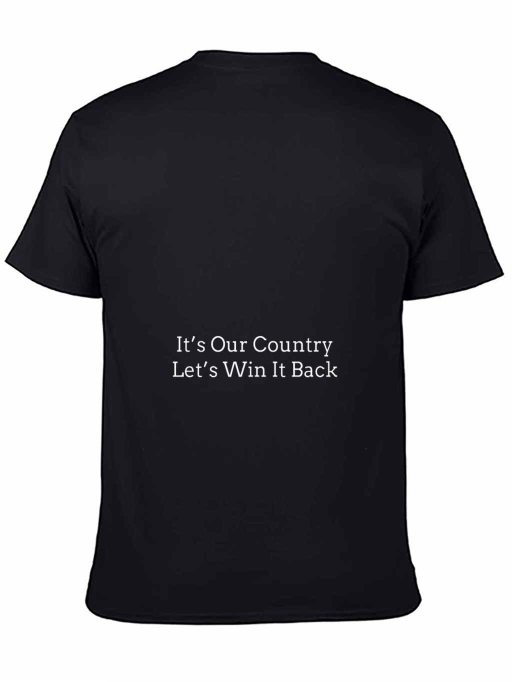 Its Our Country Black T-Shirt