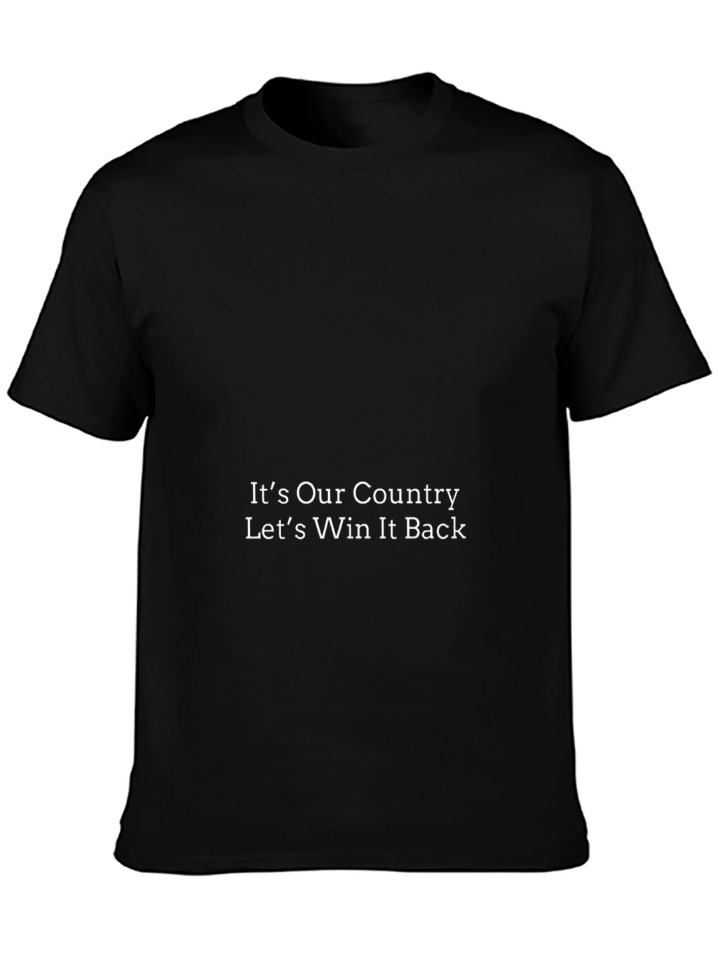 Its Our Country Black T-Shirt