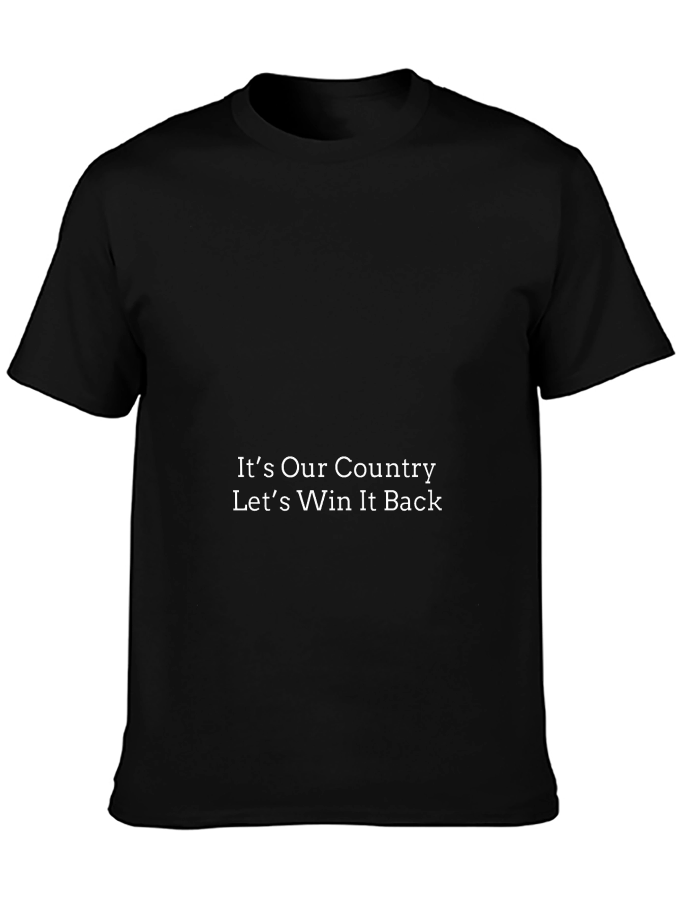 Its Our Country Black T-Shirt