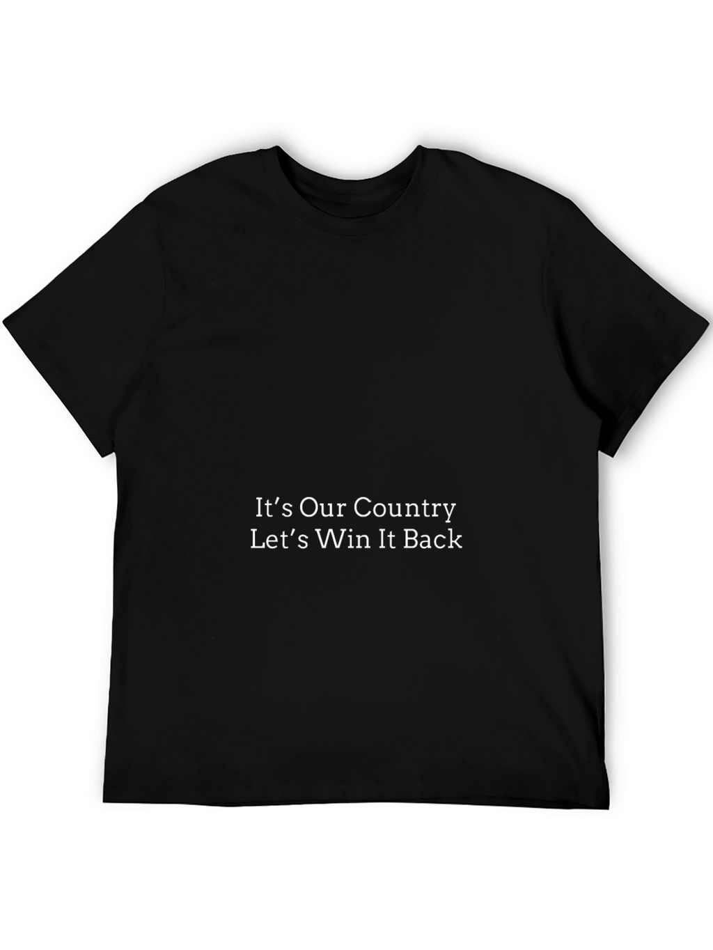 Its Our Country Black T-Shirt