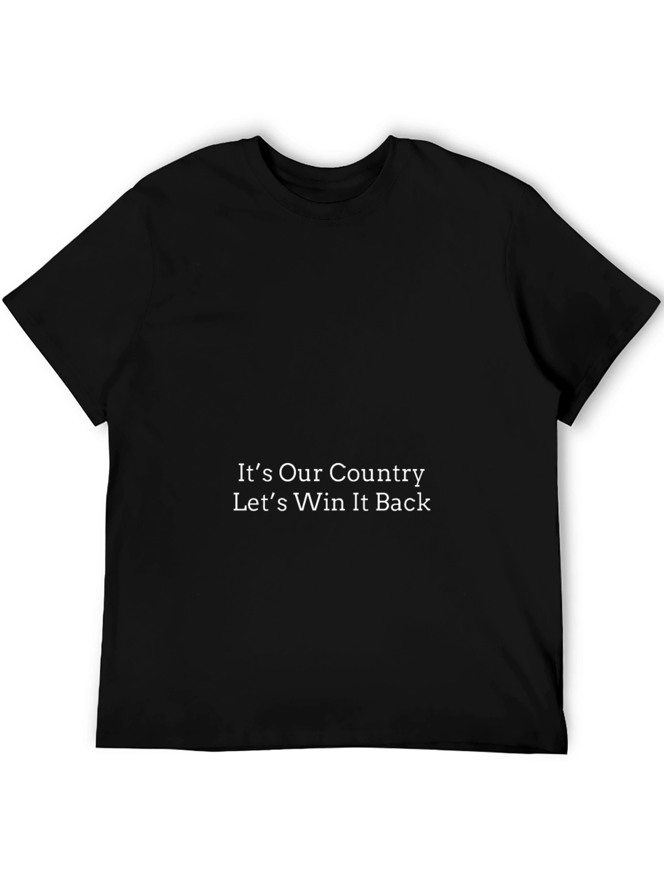 Its Our Country Black T-Shirt