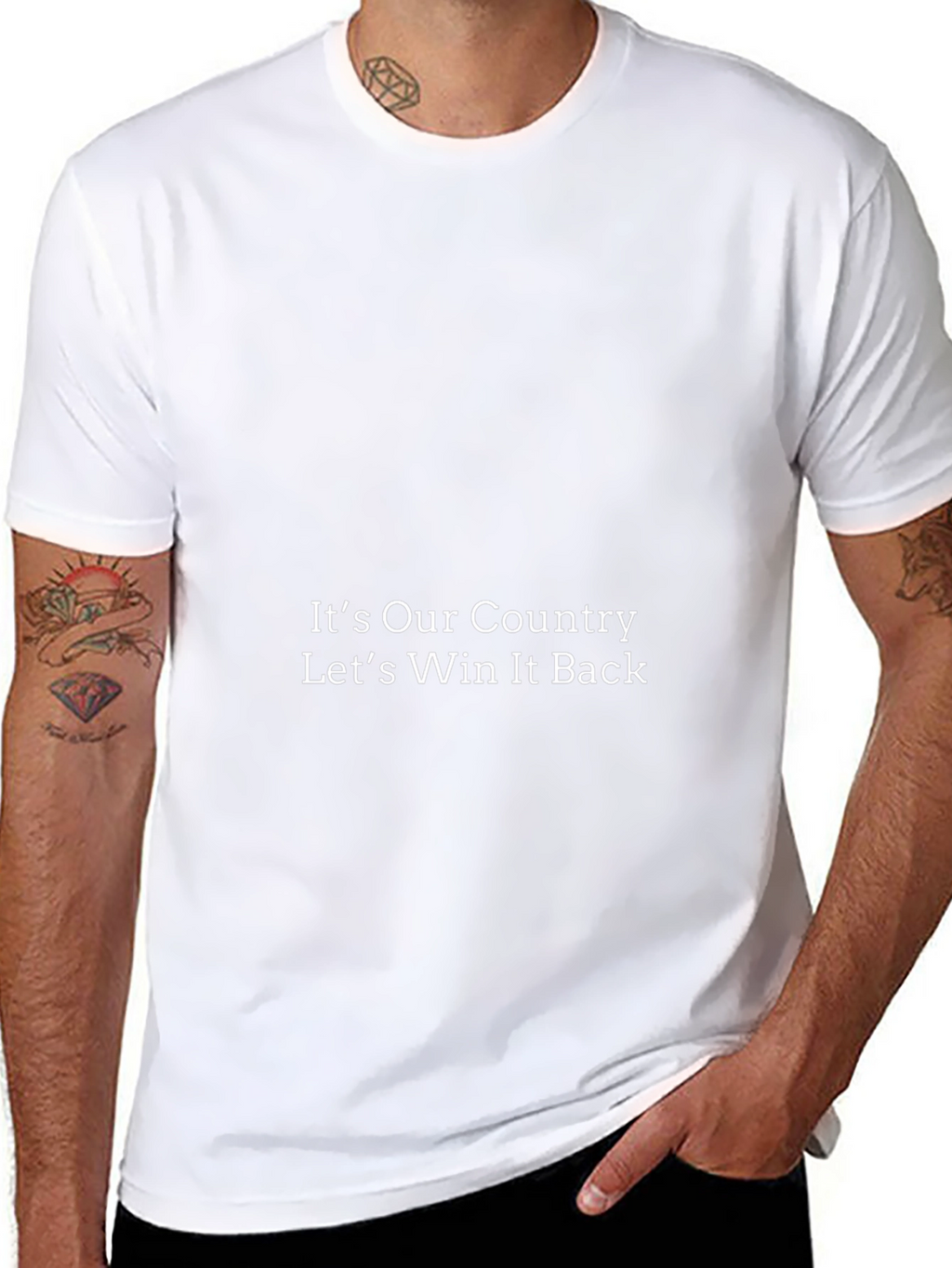 Its Our Country Black T-Shirt