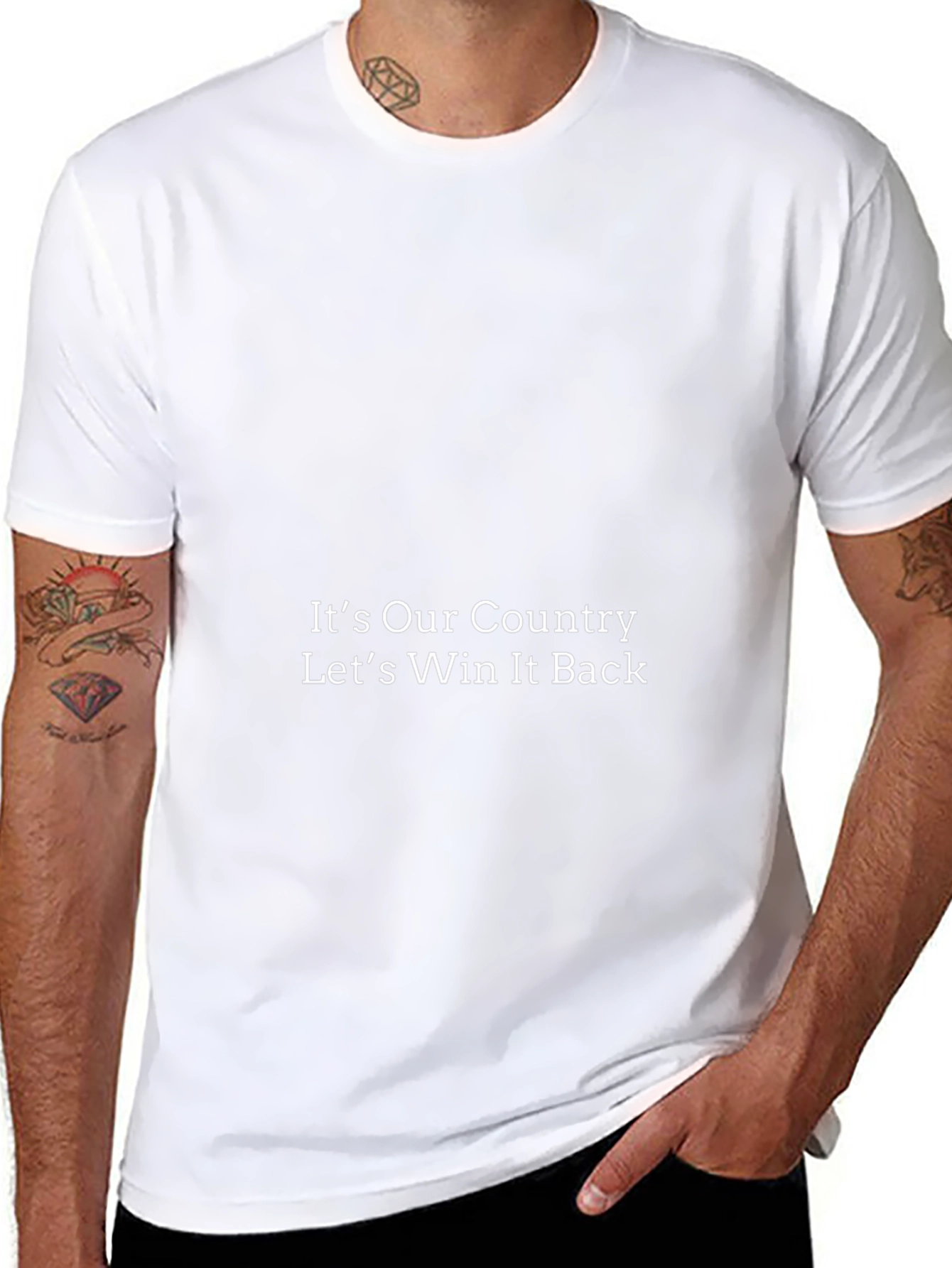 Its Our Country Black T-Shirt