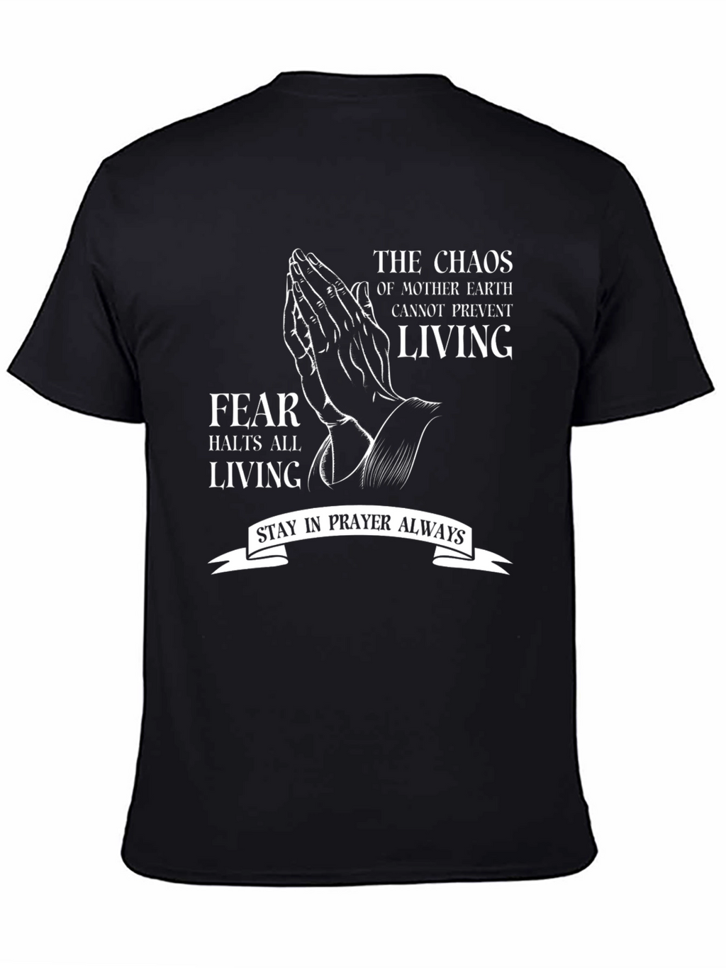 Prayerful Living T-Shirt: Fearless Faith Apparel
