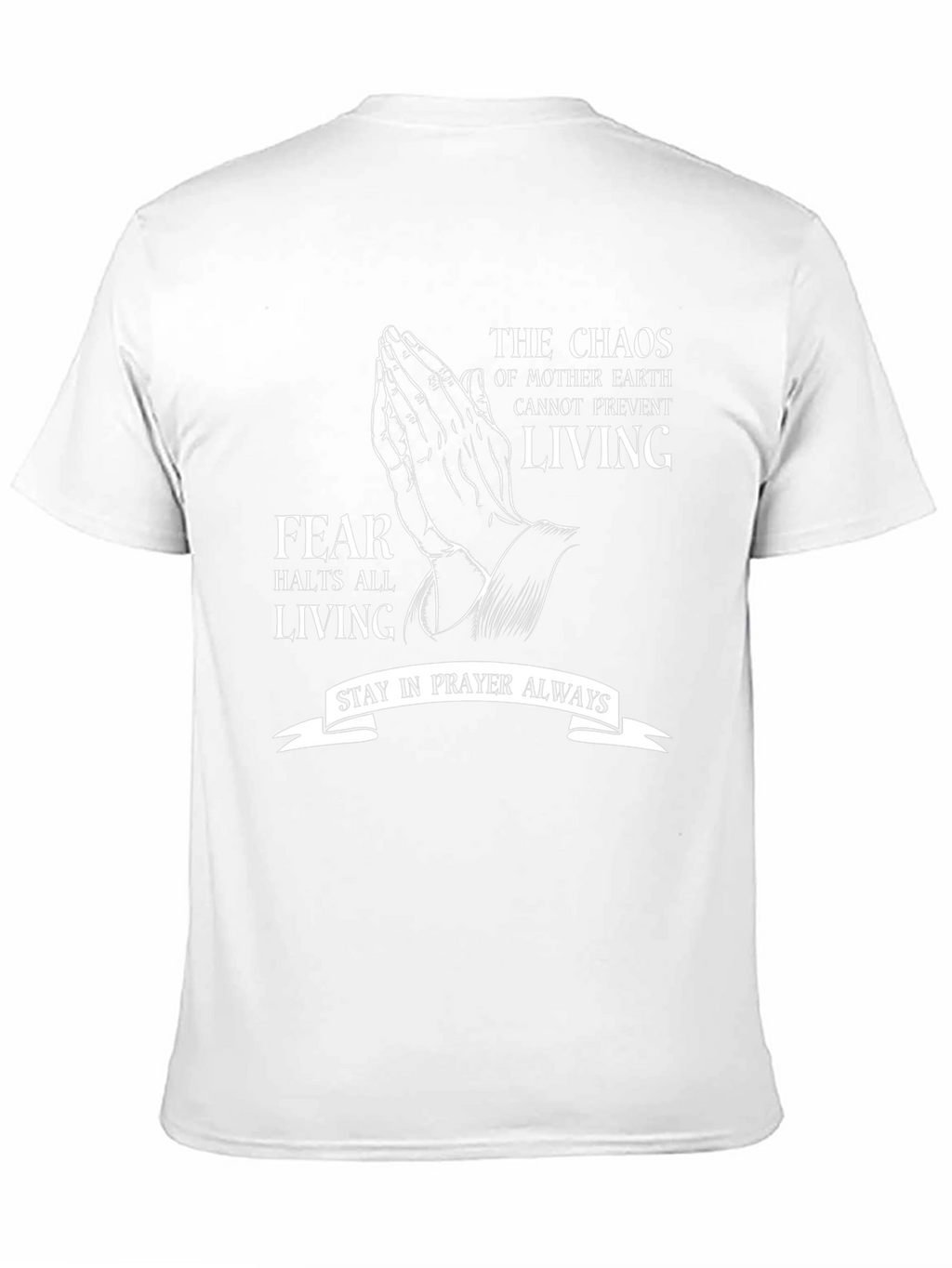 Prayerful Living T-Shirt: Fearless Faith Apparel
