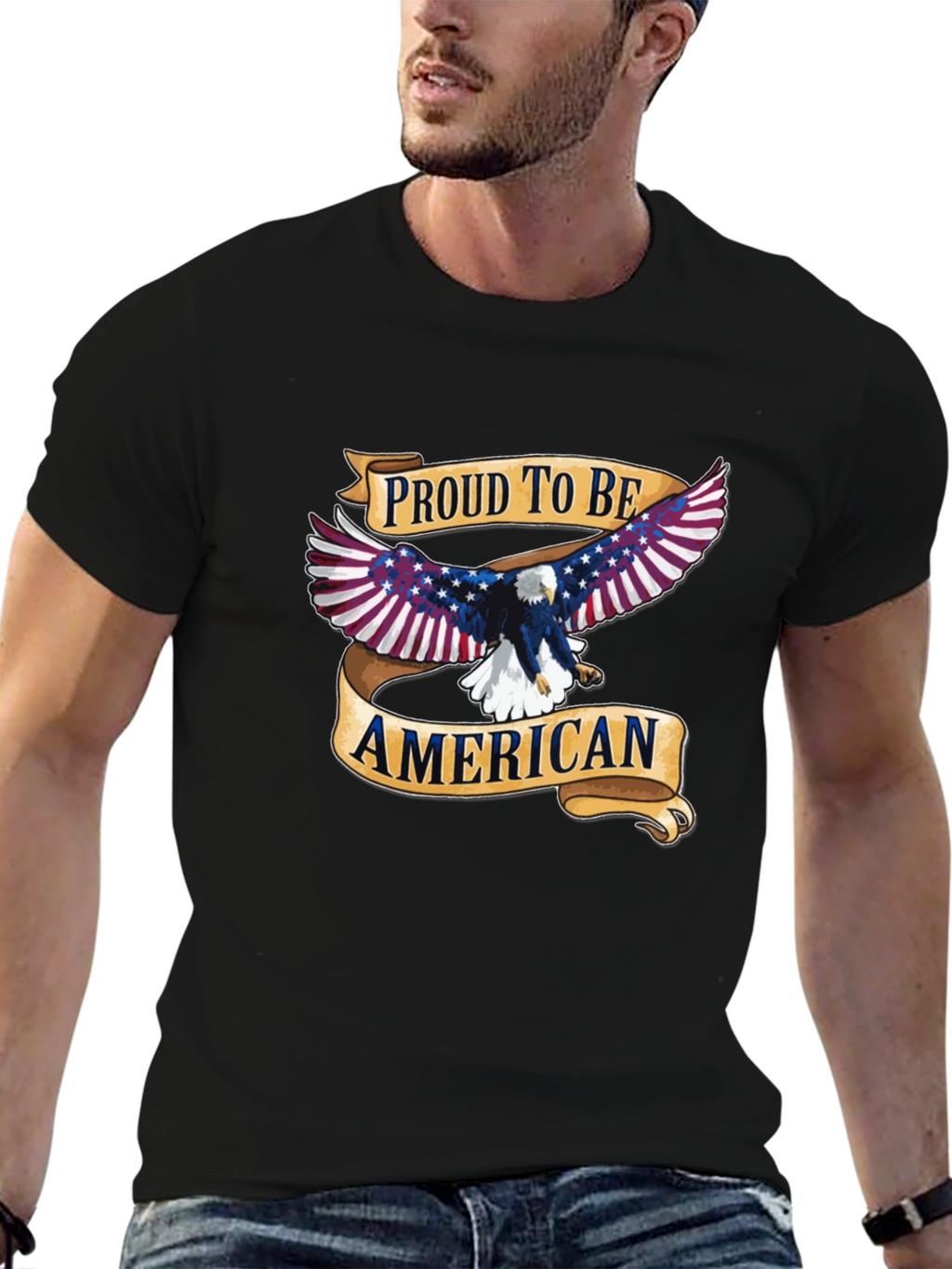 Proud To Be American Eagle Graphic T-Shirt