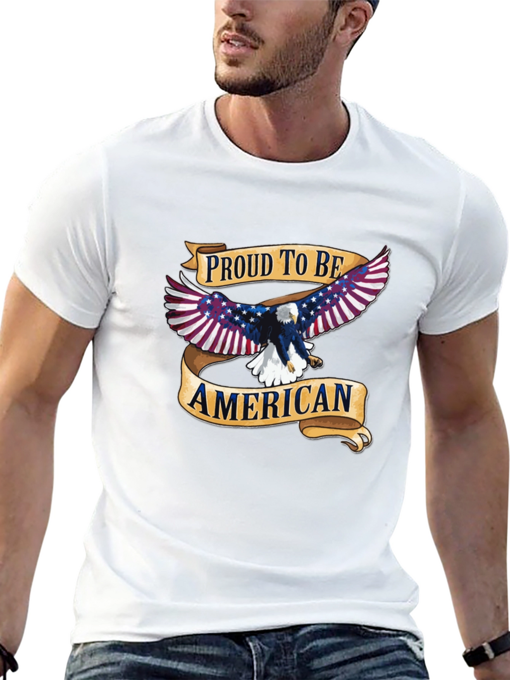 Proud To Be American Eagle Graphic T-Shirt