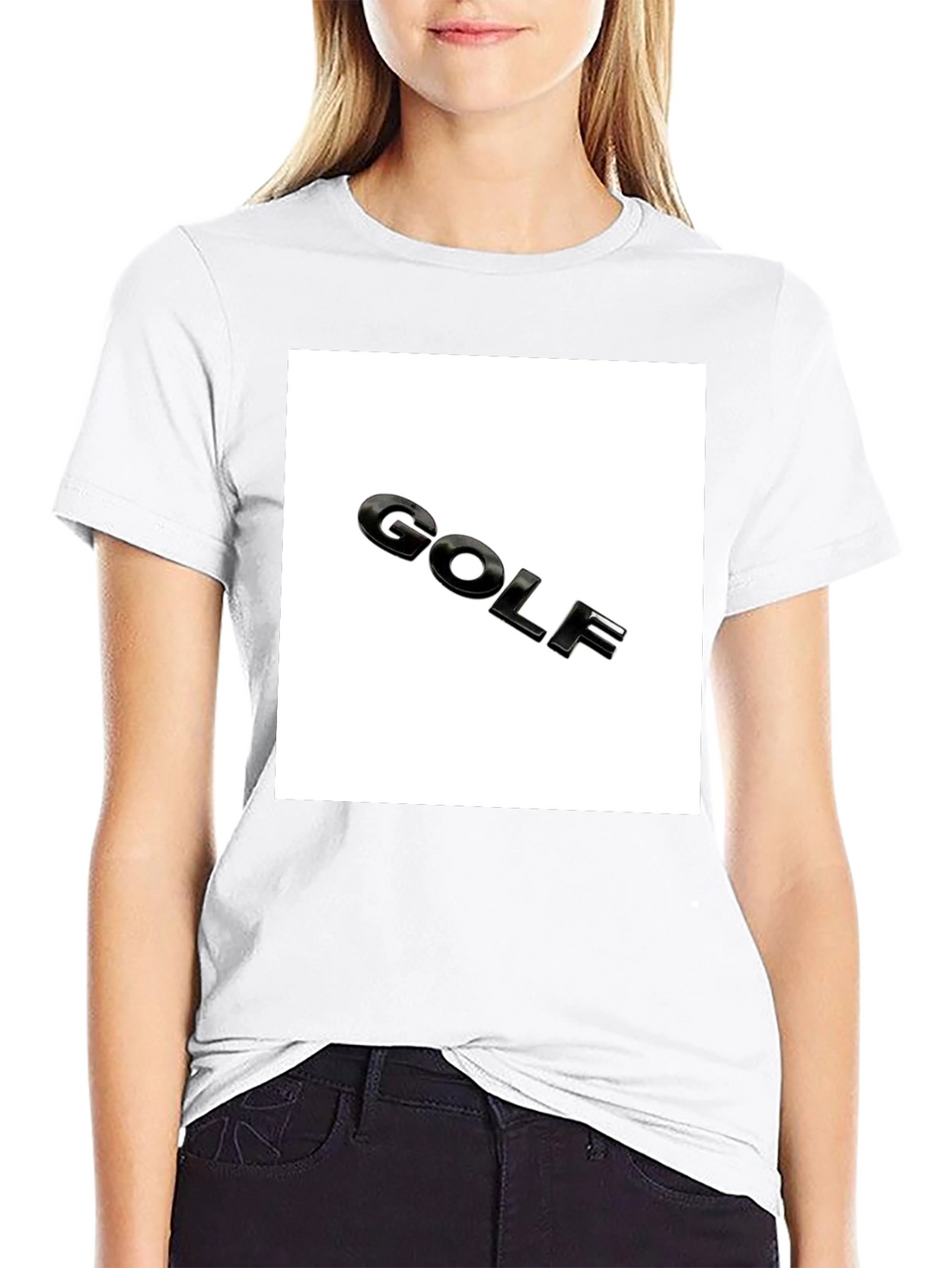 Golf Logo Black T-Shirt - Mens Graphic Tee