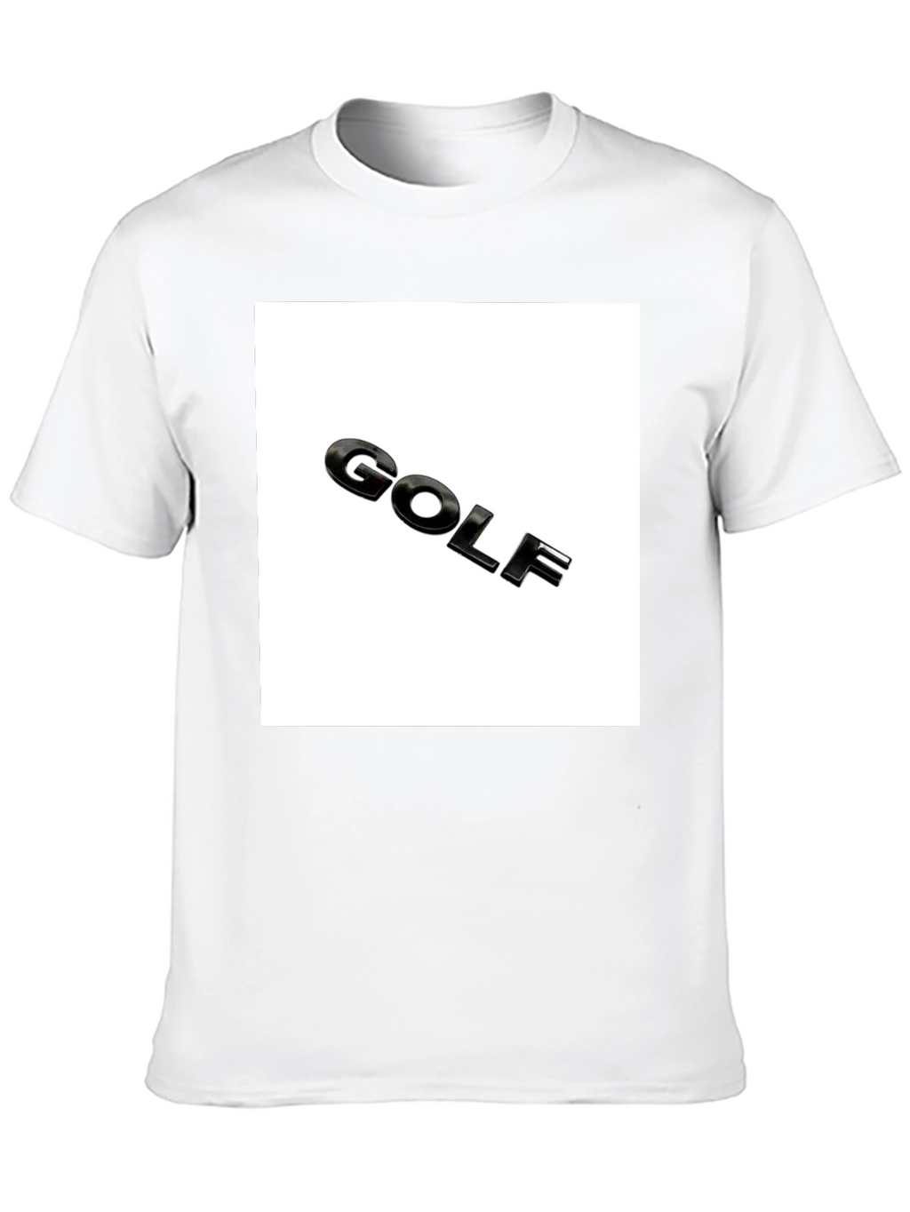 Golf Logo Black T-Shirt - Mens Graphic Tee