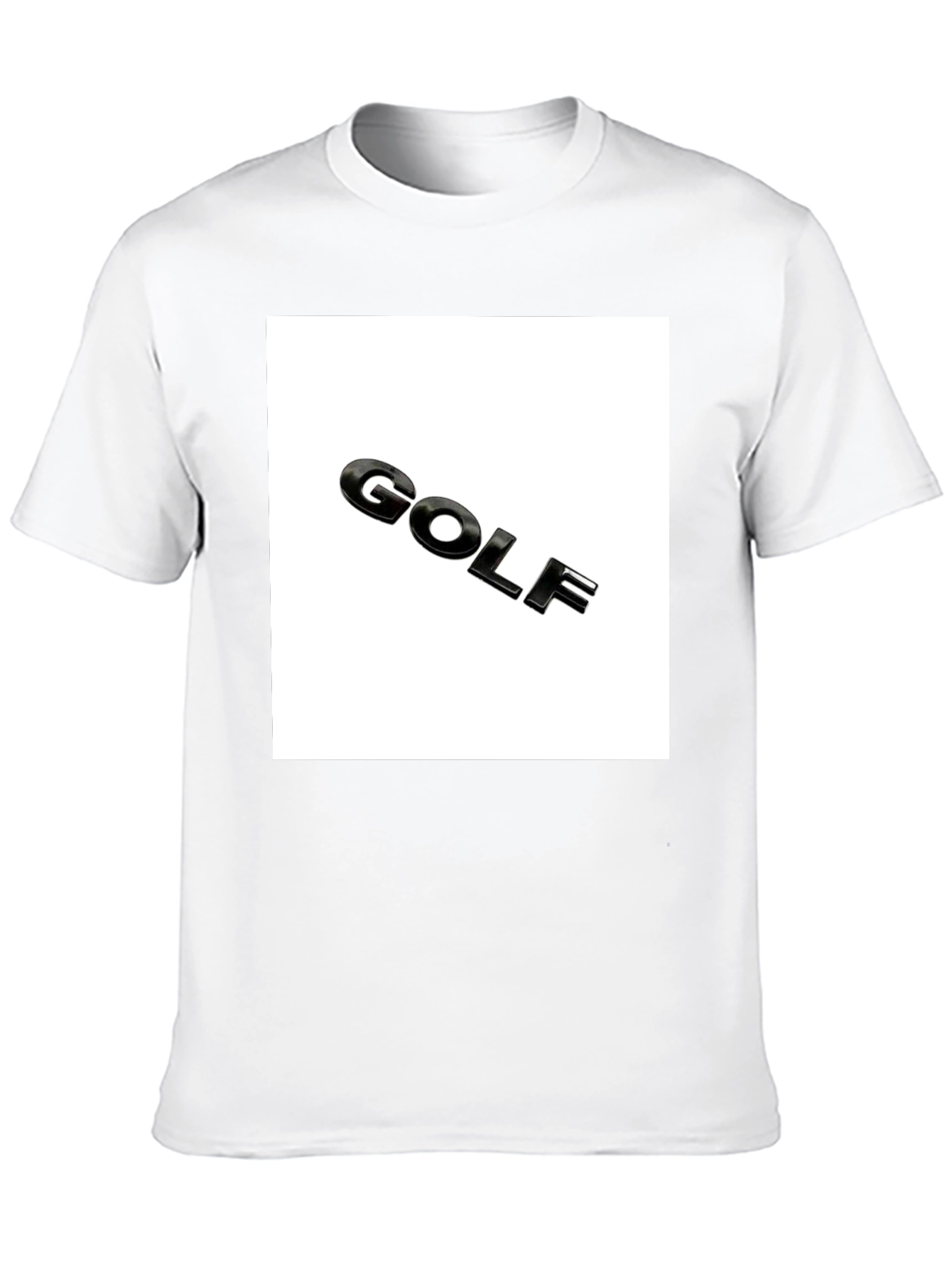 Golf Logo Black T-Shirt - Mens Graphic Tee