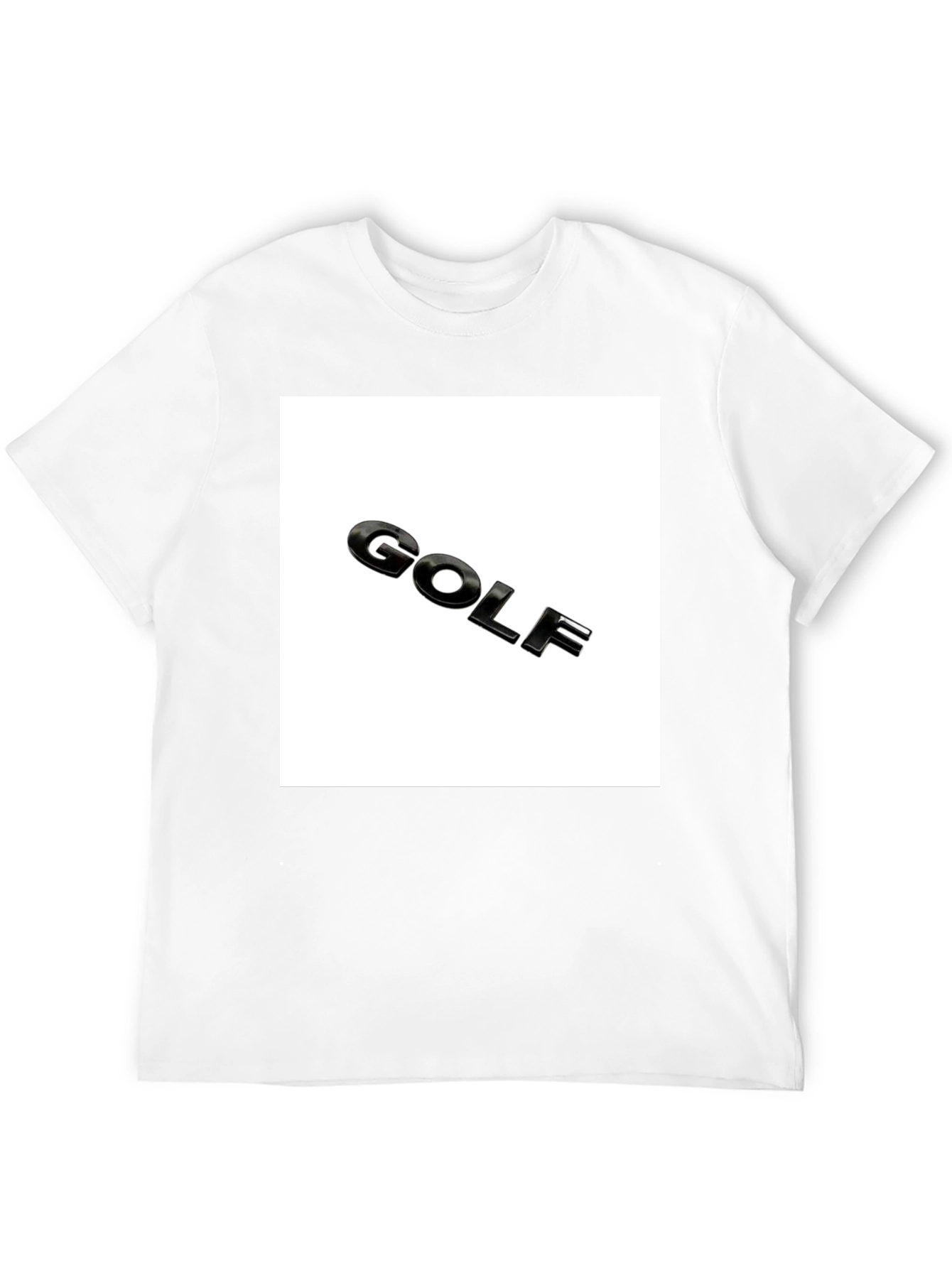 Golf Logo Black T-Shirt - Mens Graphic Tee