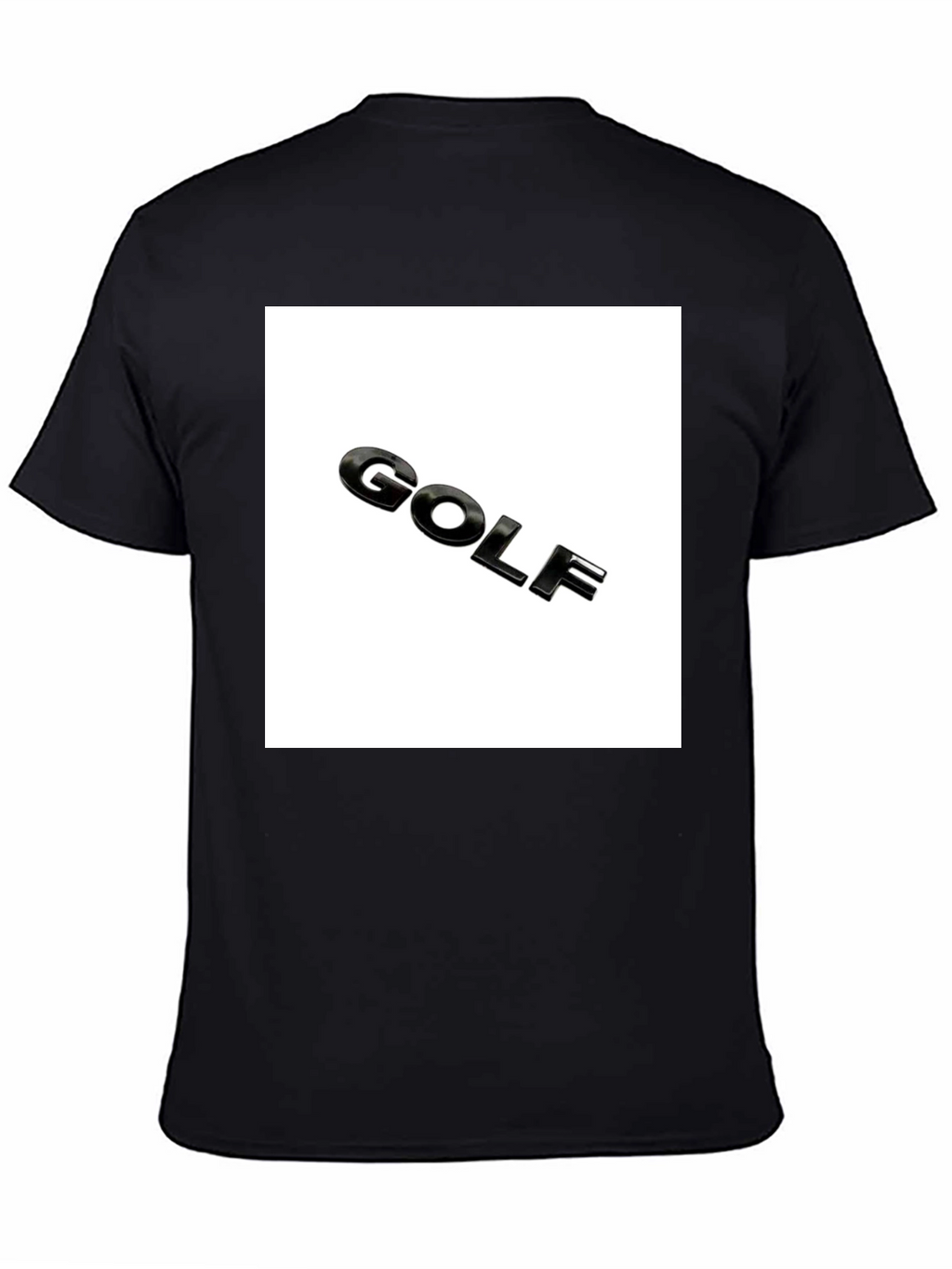 Golf Logo Black T-Shirt - Mens Graphic Tee