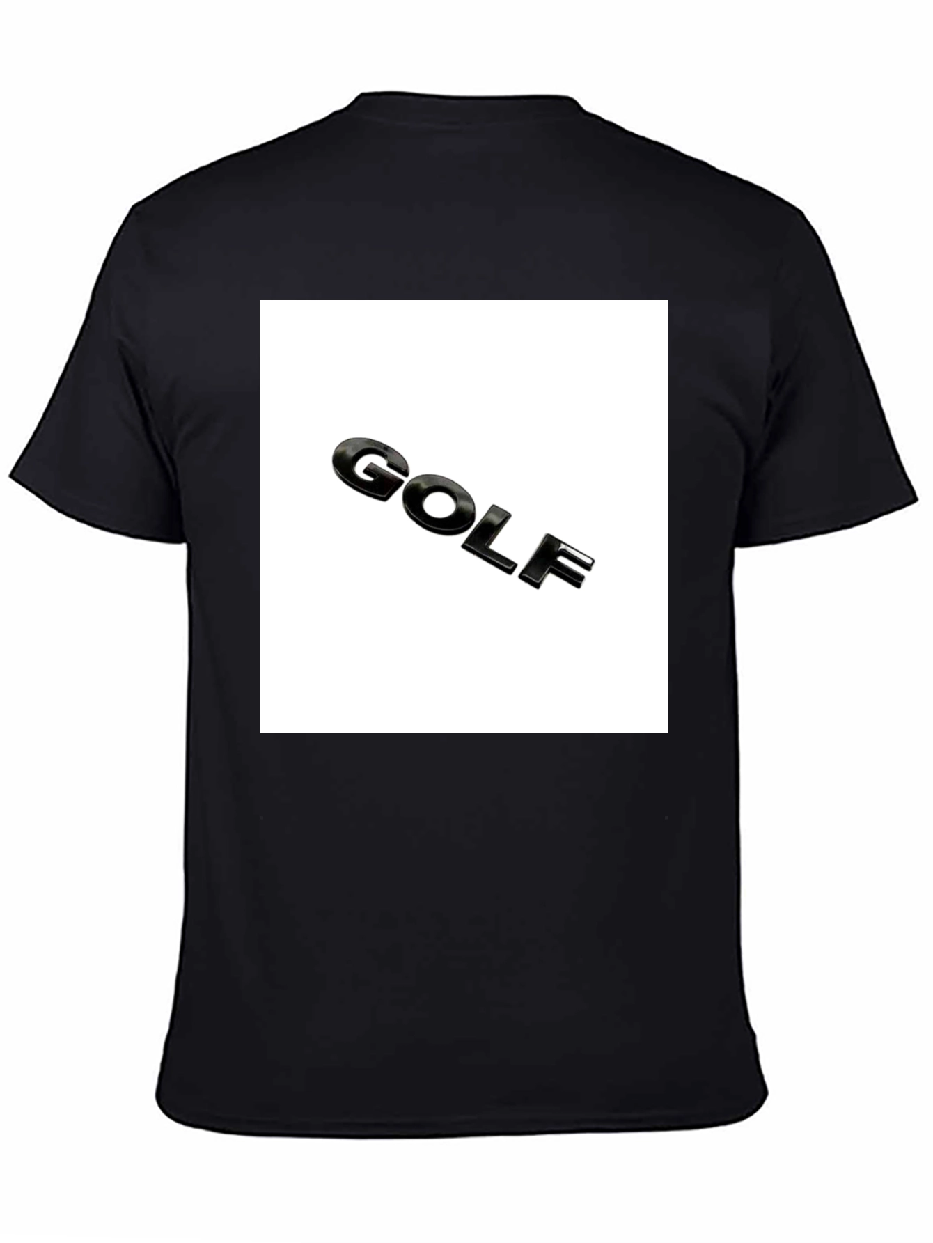 Golf Logo Black T-Shirt - Mens Graphic Tee