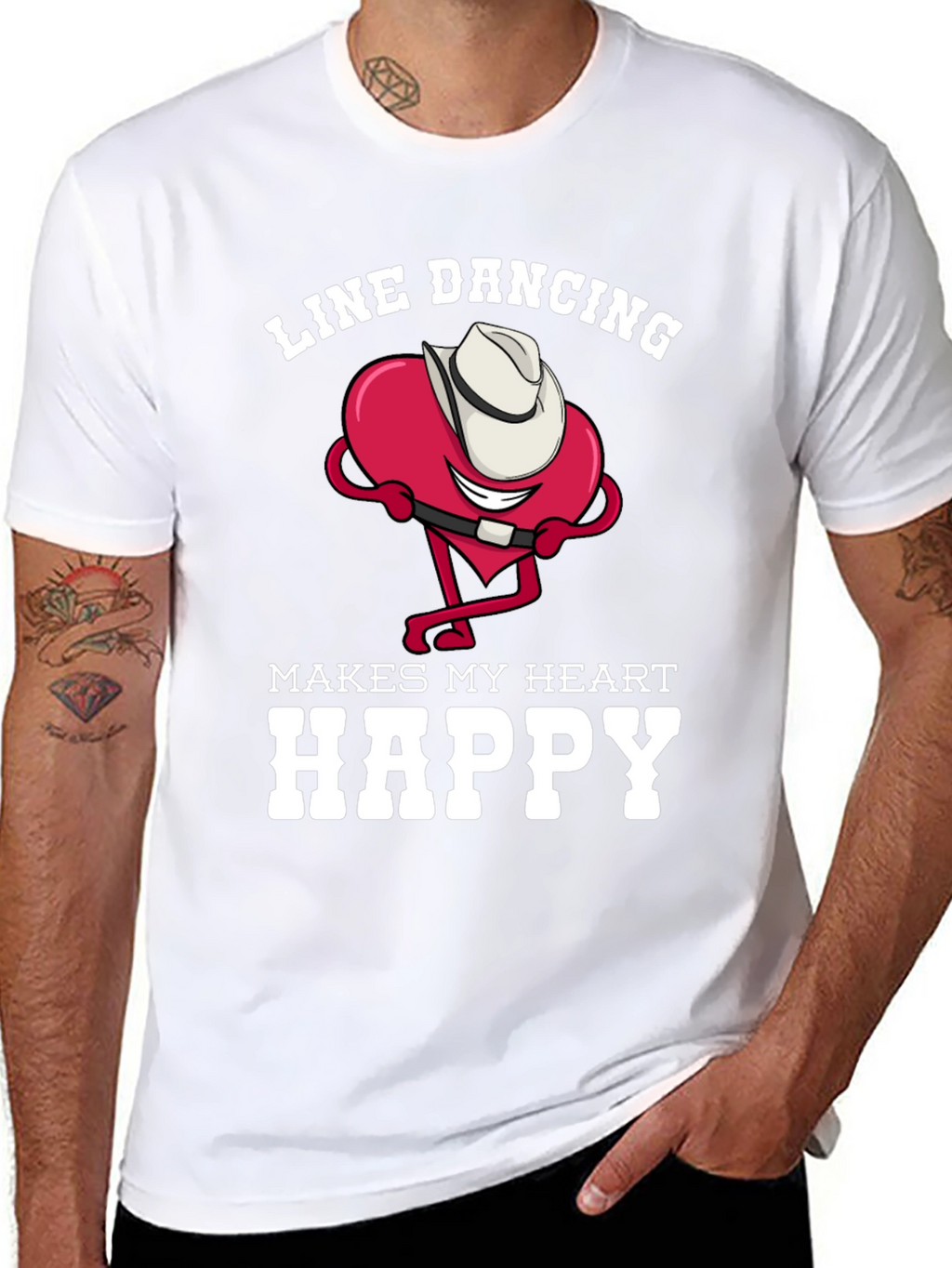 Line Dancing Heart T-Shirt