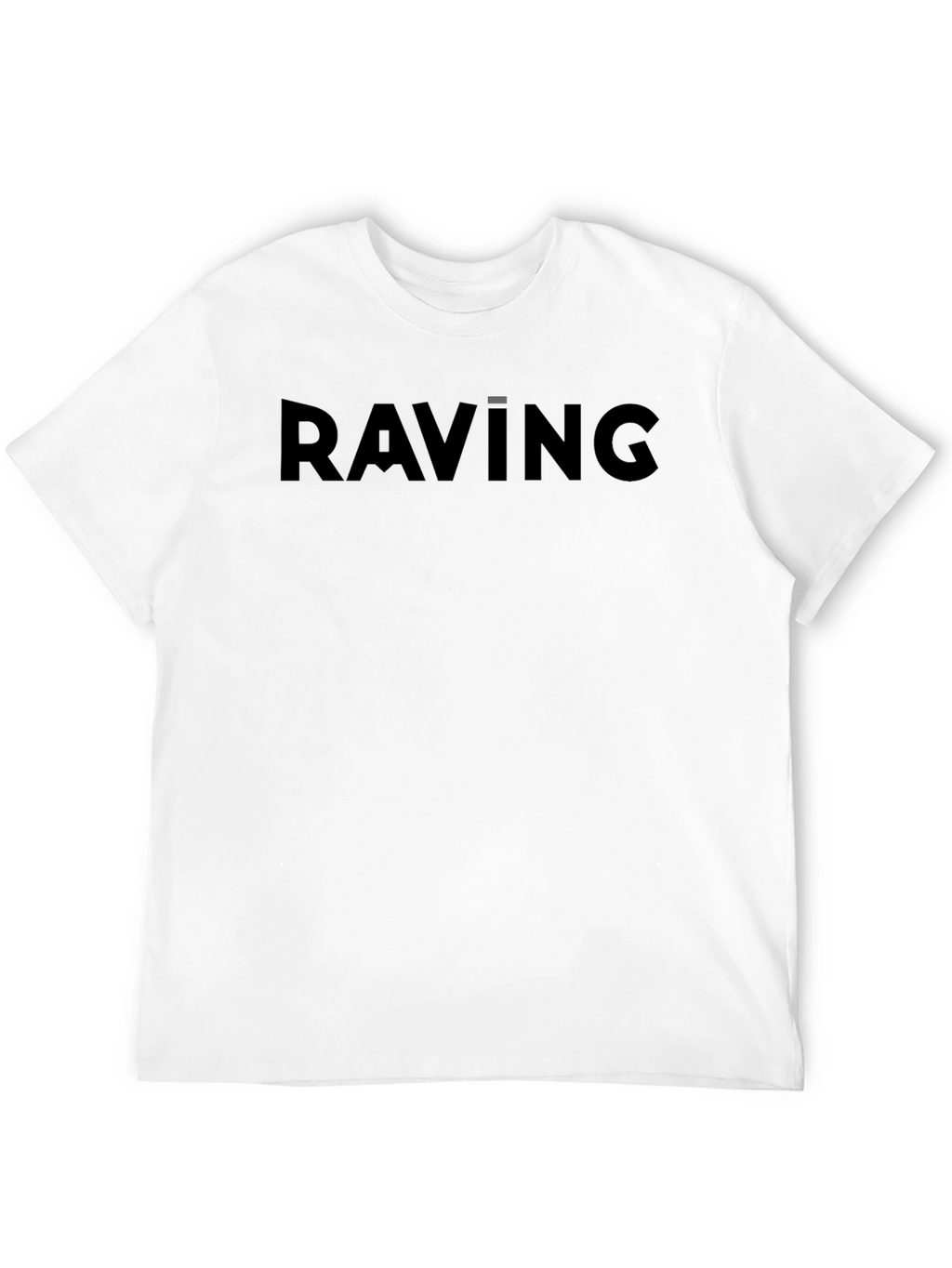 Raving Black Crew Neck T-Shirt