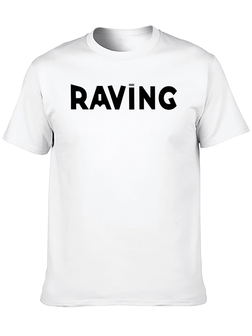 Raving Black Crew Neck T-Shirt