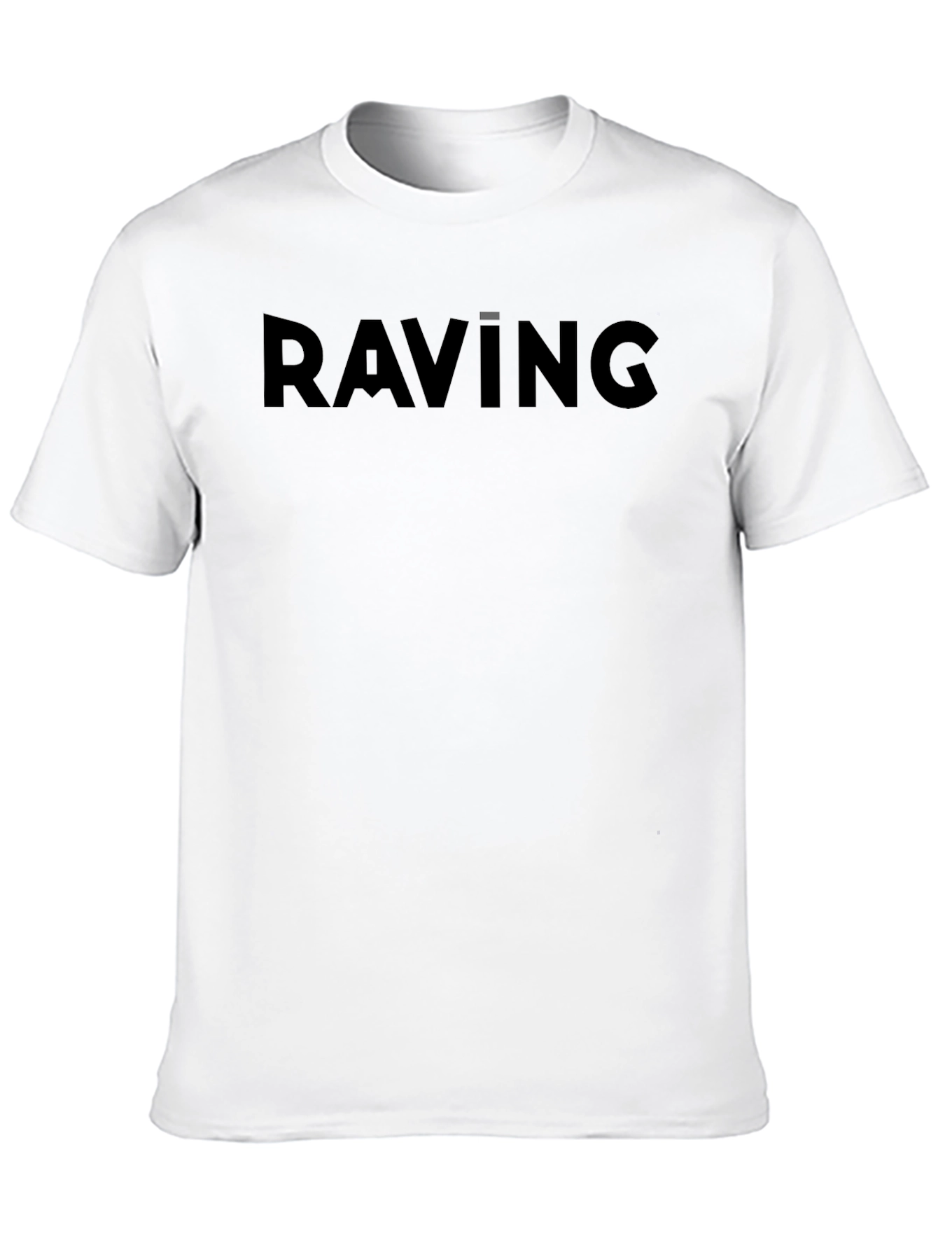 Raving Black Crew Neck T-Shirt