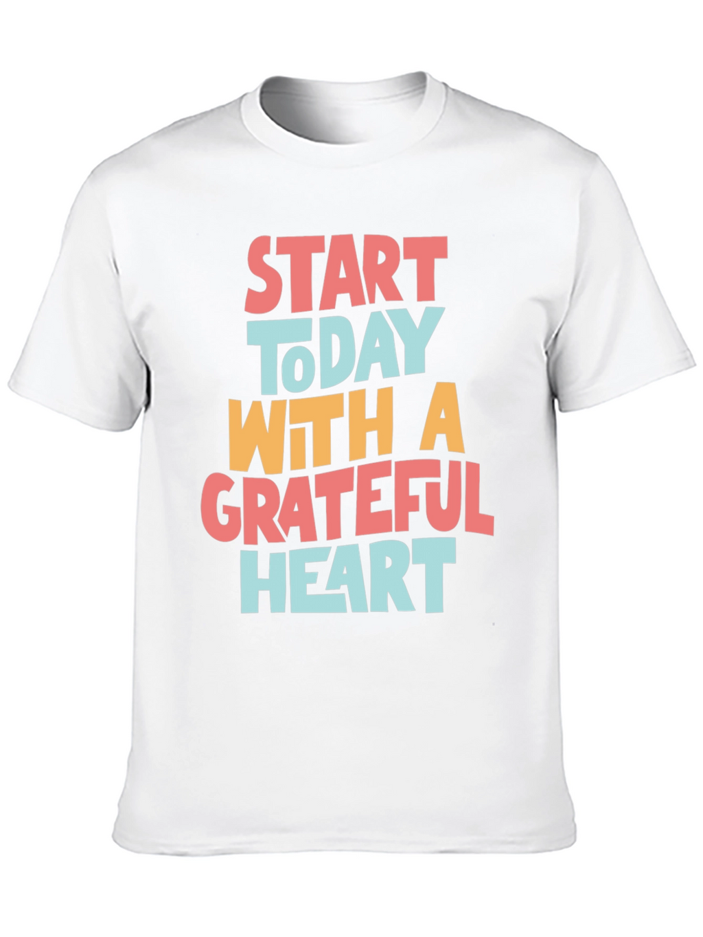 Grateful Heart Graphic Tee - Black