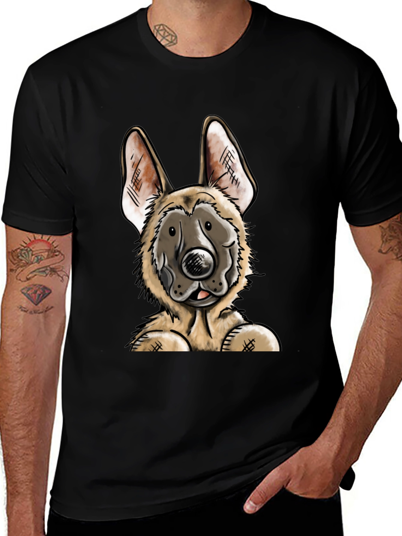 German Shepherd Dog Graphic T-Shirt