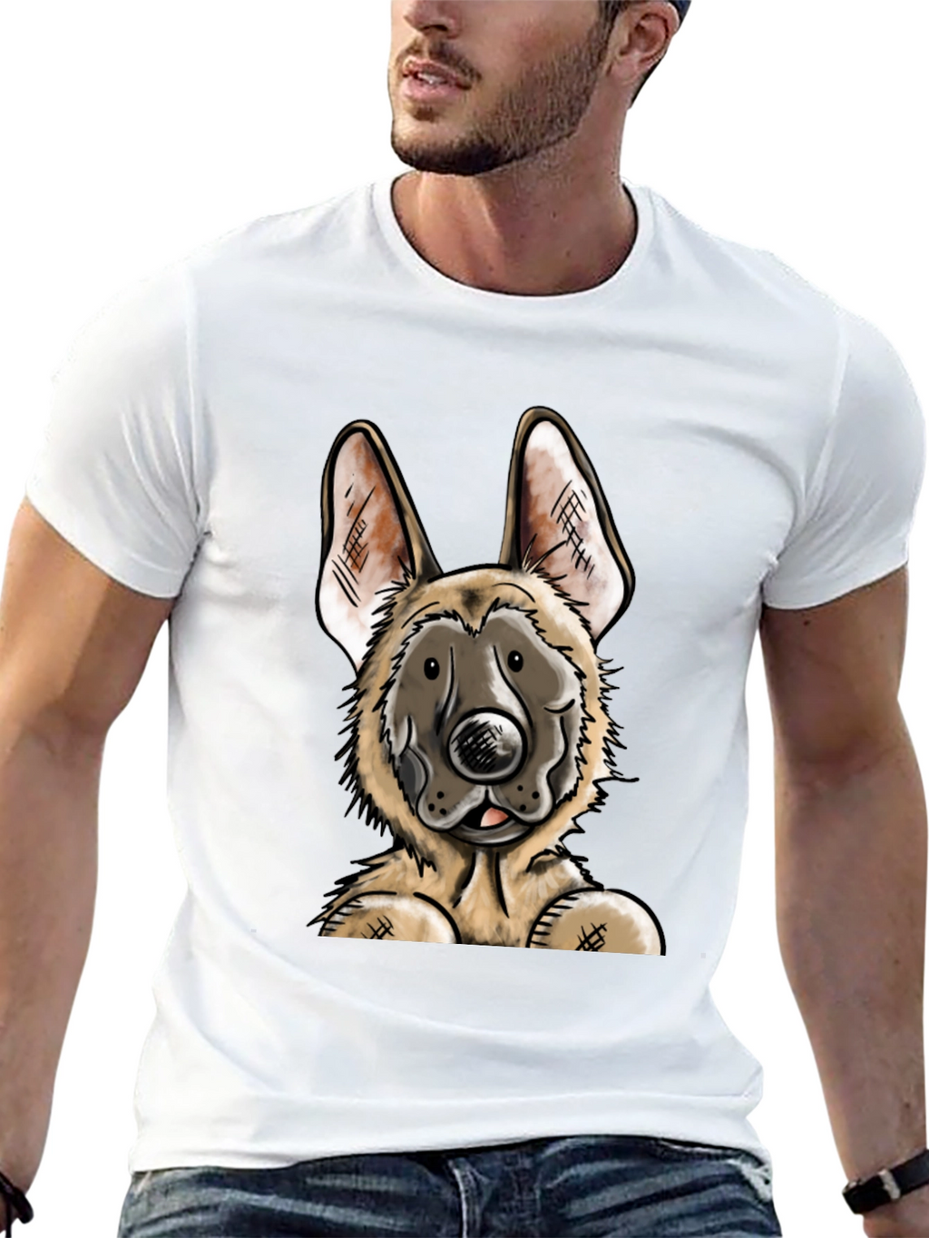 German Shepherd Dog Graphic T-Shirt
