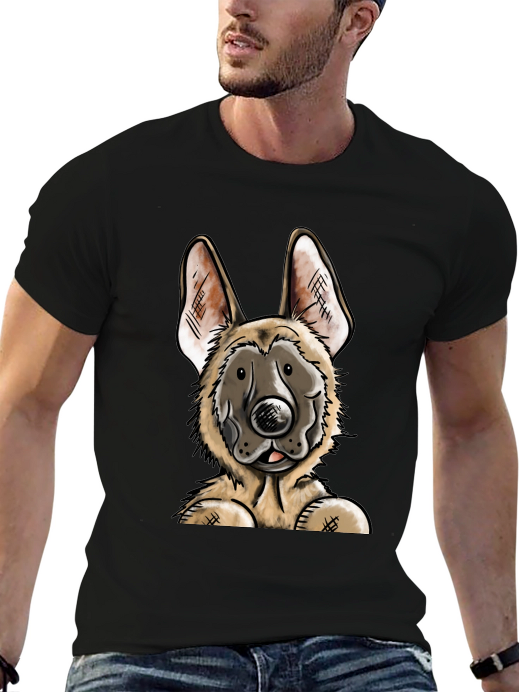 German Shepherd Dog Graphic T-Shirt