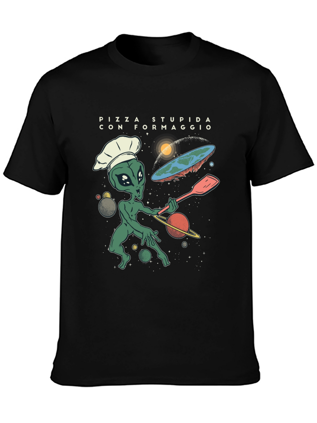 Alien Chef Pizza T-Shirt