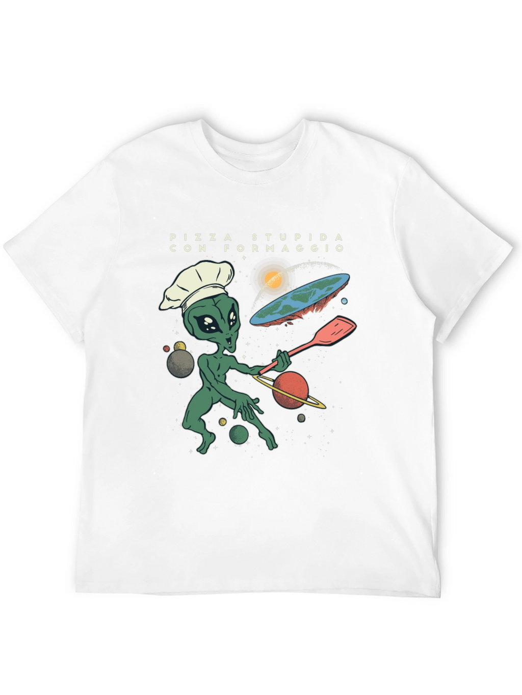 Alien Chef Pizza T-Shirt
