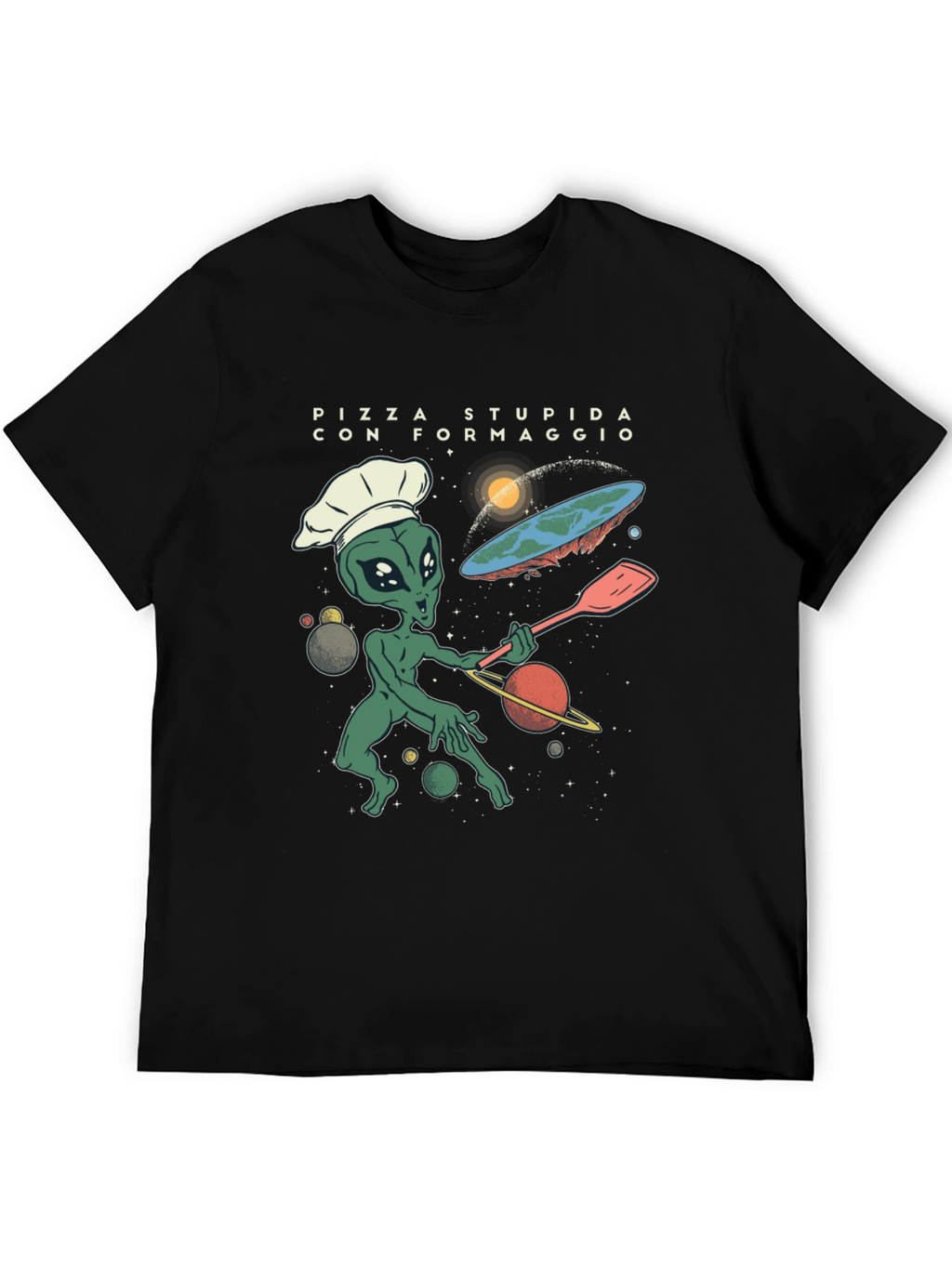 Alien Chef Pizza T-Shirt