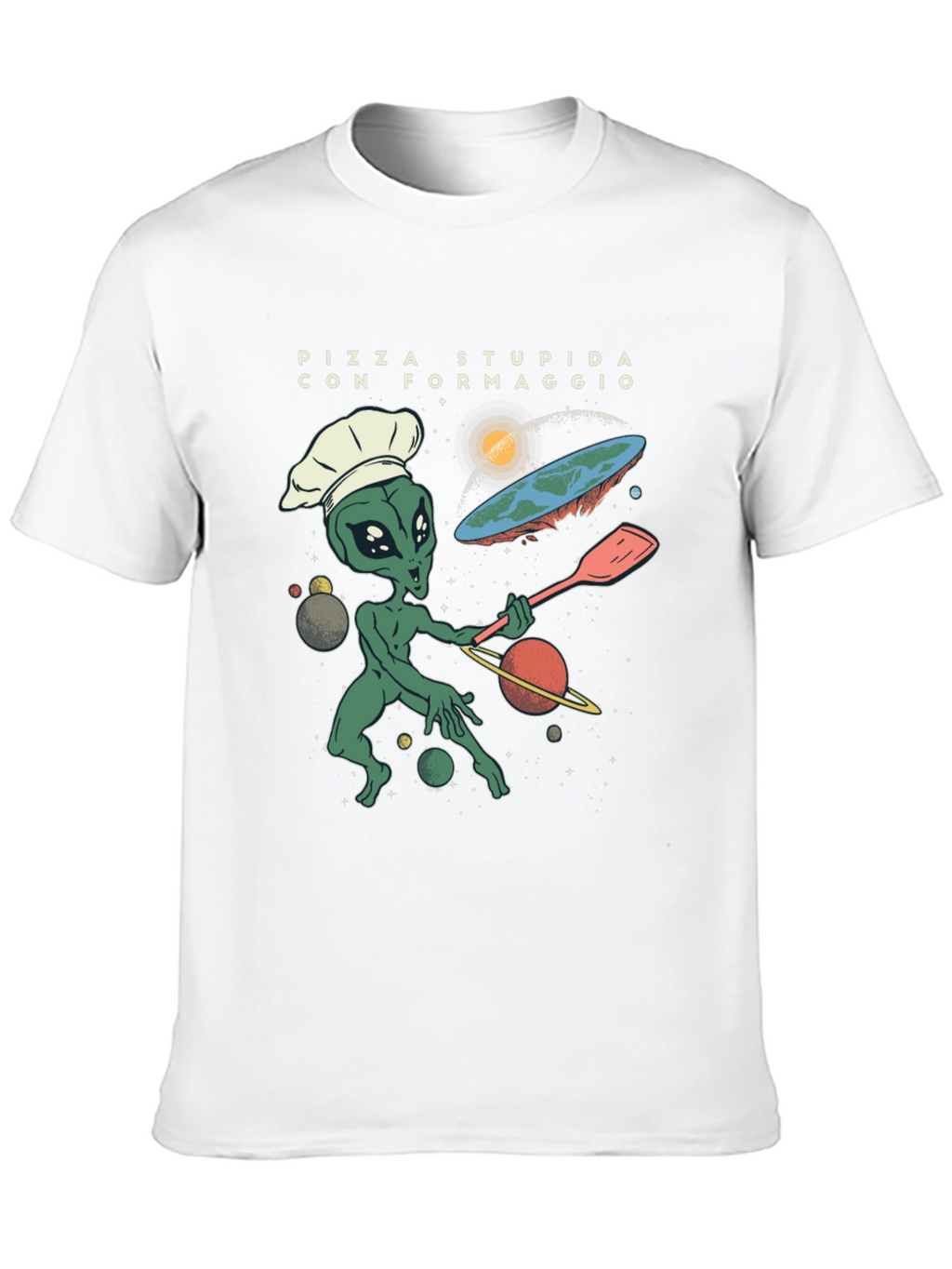 Alien Chef Pizza T-Shirt