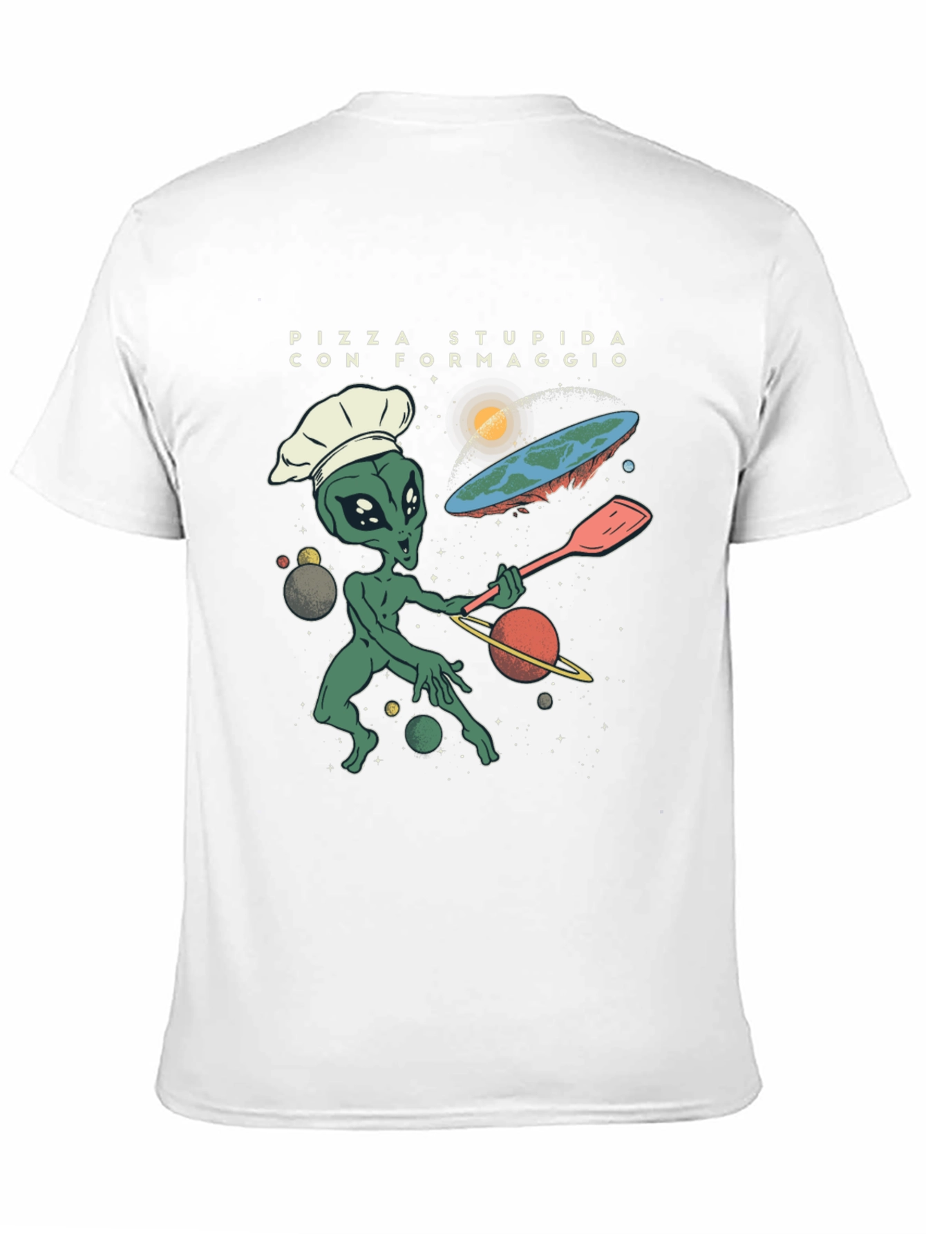 Alien Chef Pizza T-Shirt