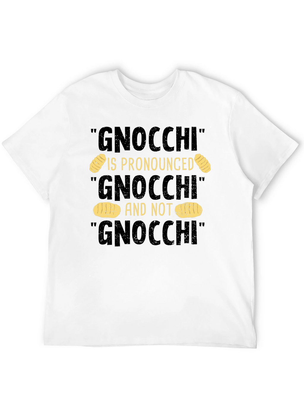 Gnocchi Pronunciation Humor T-Shirt
