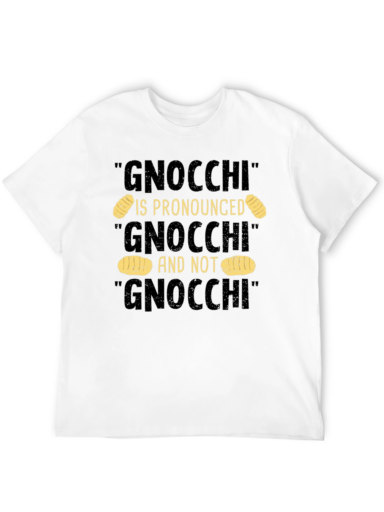 Gnocchi Pronunciation Humor T-Shirt